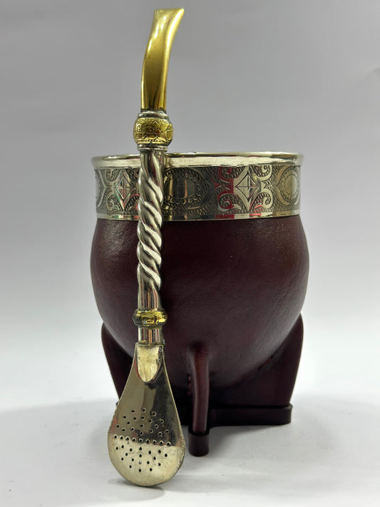 Mate Imperial Deluxe Café Virola Cincelada Modelo #2