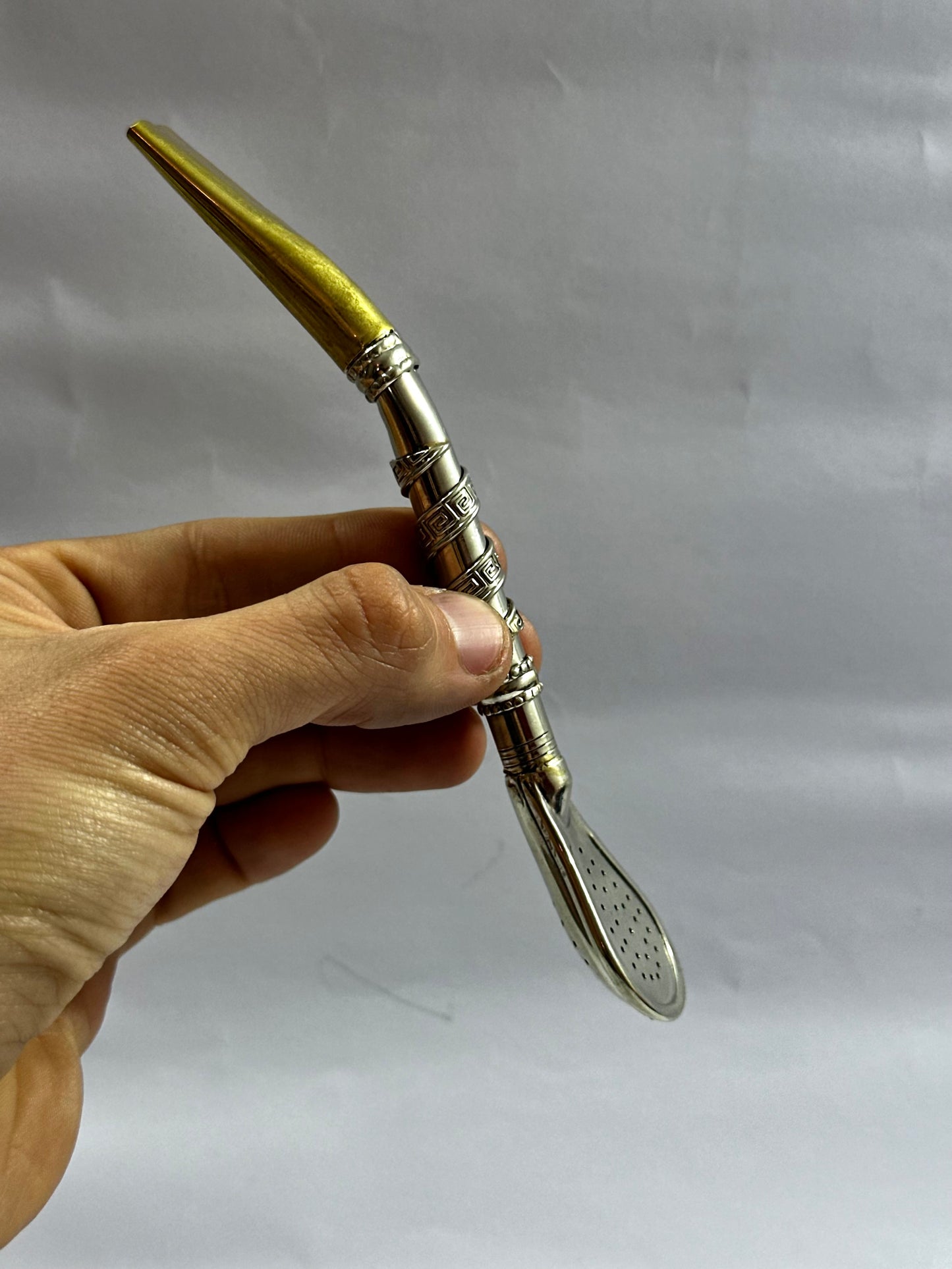 Bombillon Premium Pico Curvo Camino Inca De Alpaca Filtro Argentino
