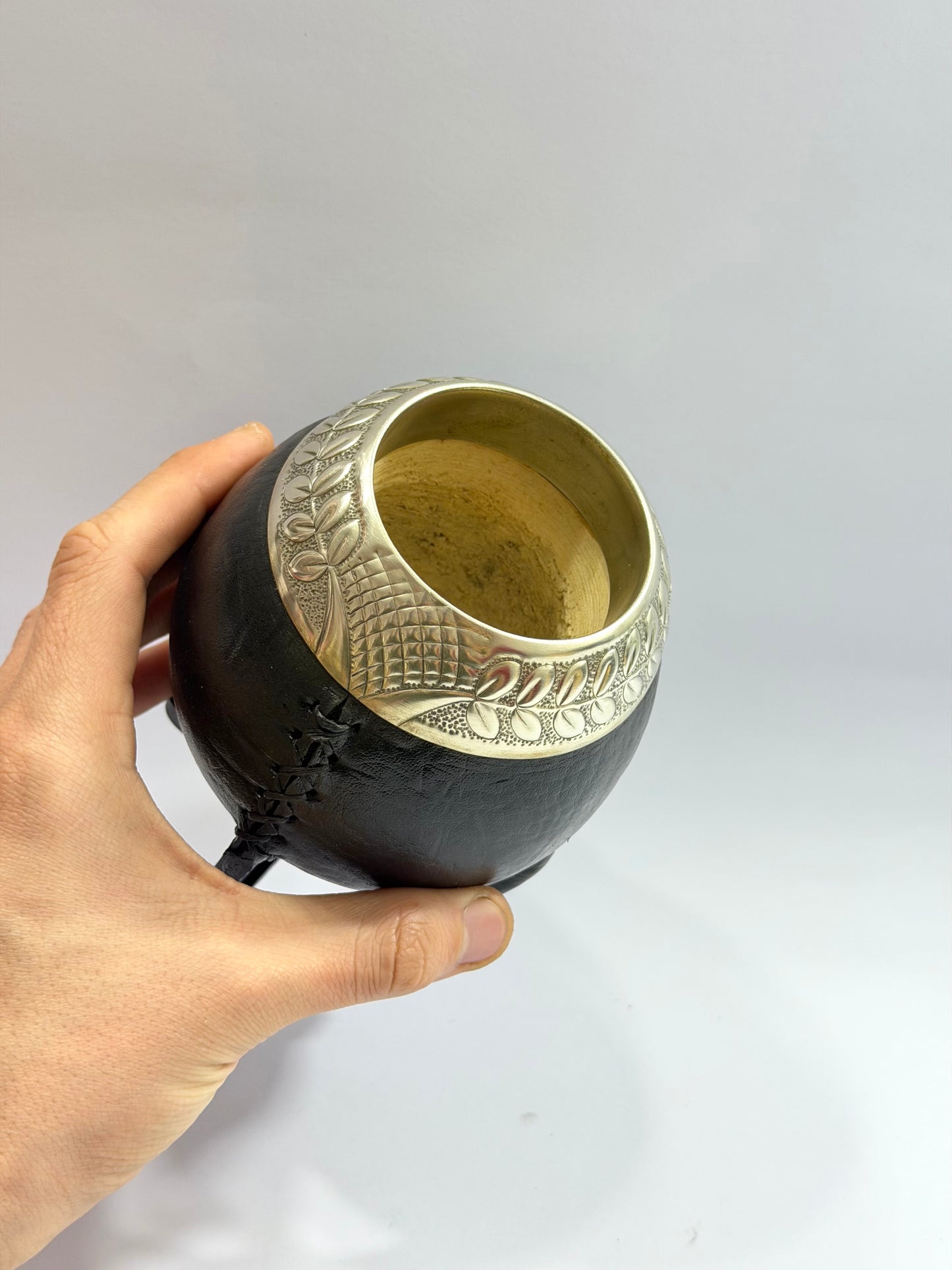 Mate Torpedo Premium Negro De Calabaza Virolon Uruguayo Artesanal Al Lacre πππ¨π₯ππ