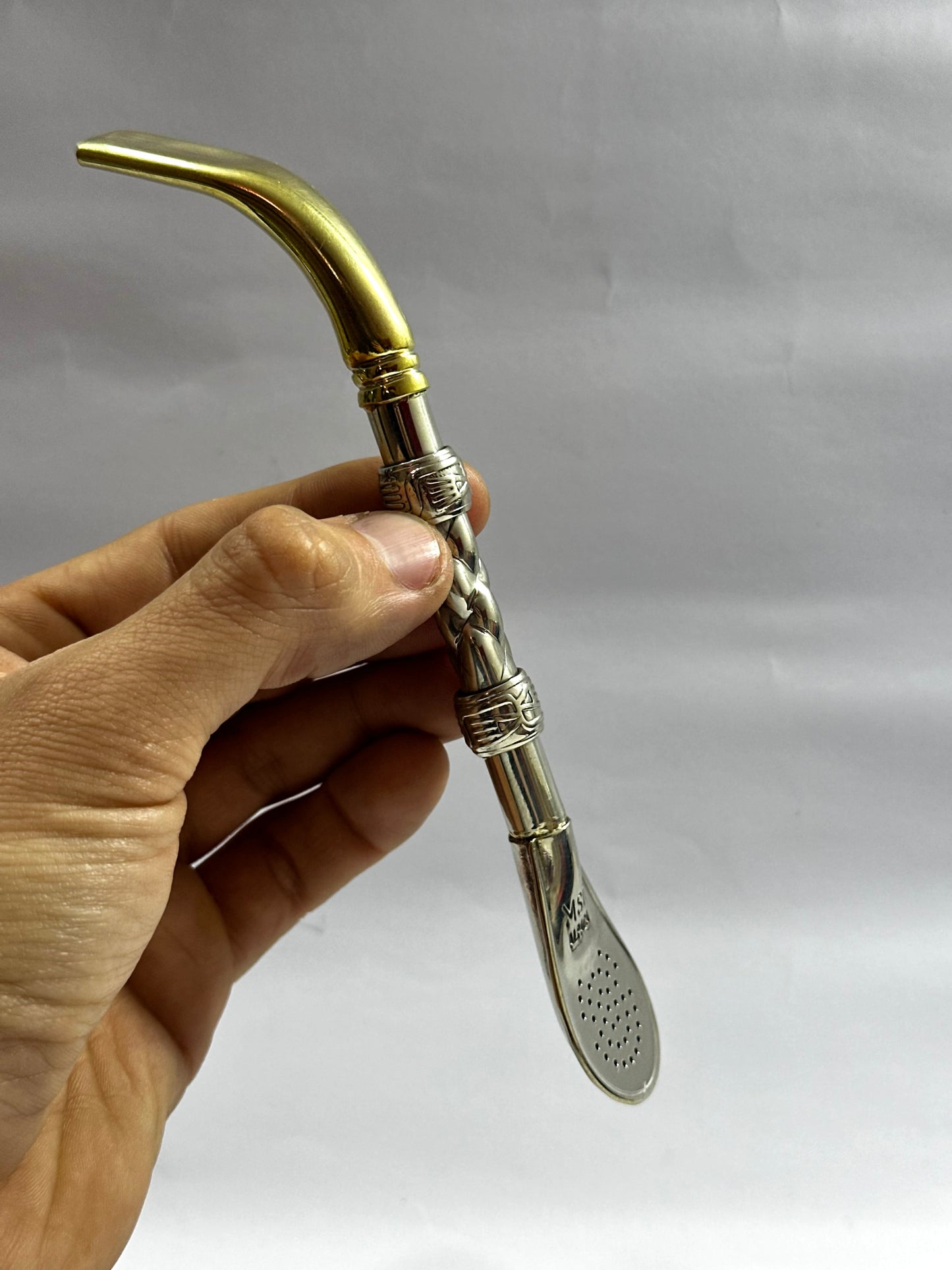 Bombillon Premium Pico Loro Alpaca Trenzada Filtro Argentino