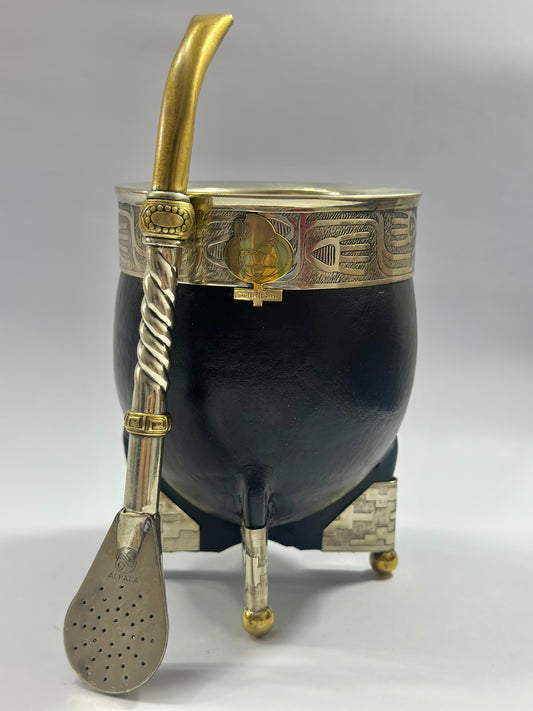 Mate Imperial Premium Homenaje Cobresal Cuero Negro