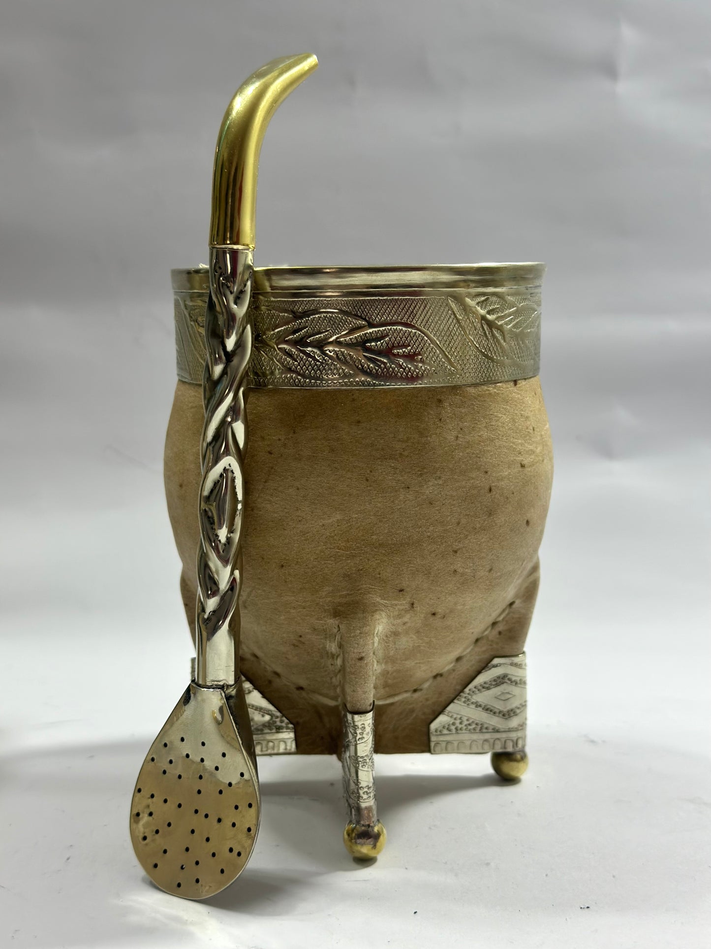 Mate Imperial Premium Cuero Crudo Diseño #3