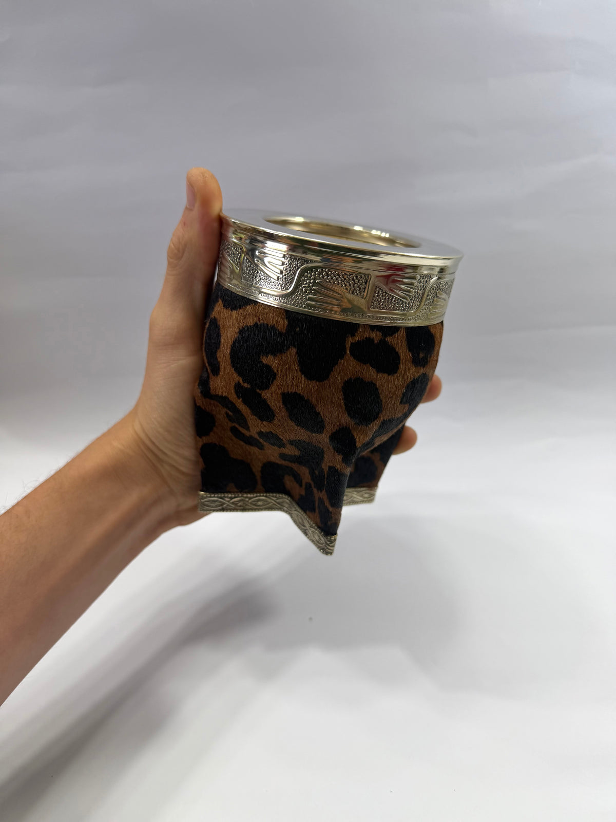 Mate Imperial Premium De Calabaza Animal Print Base Cinto De Alpaca