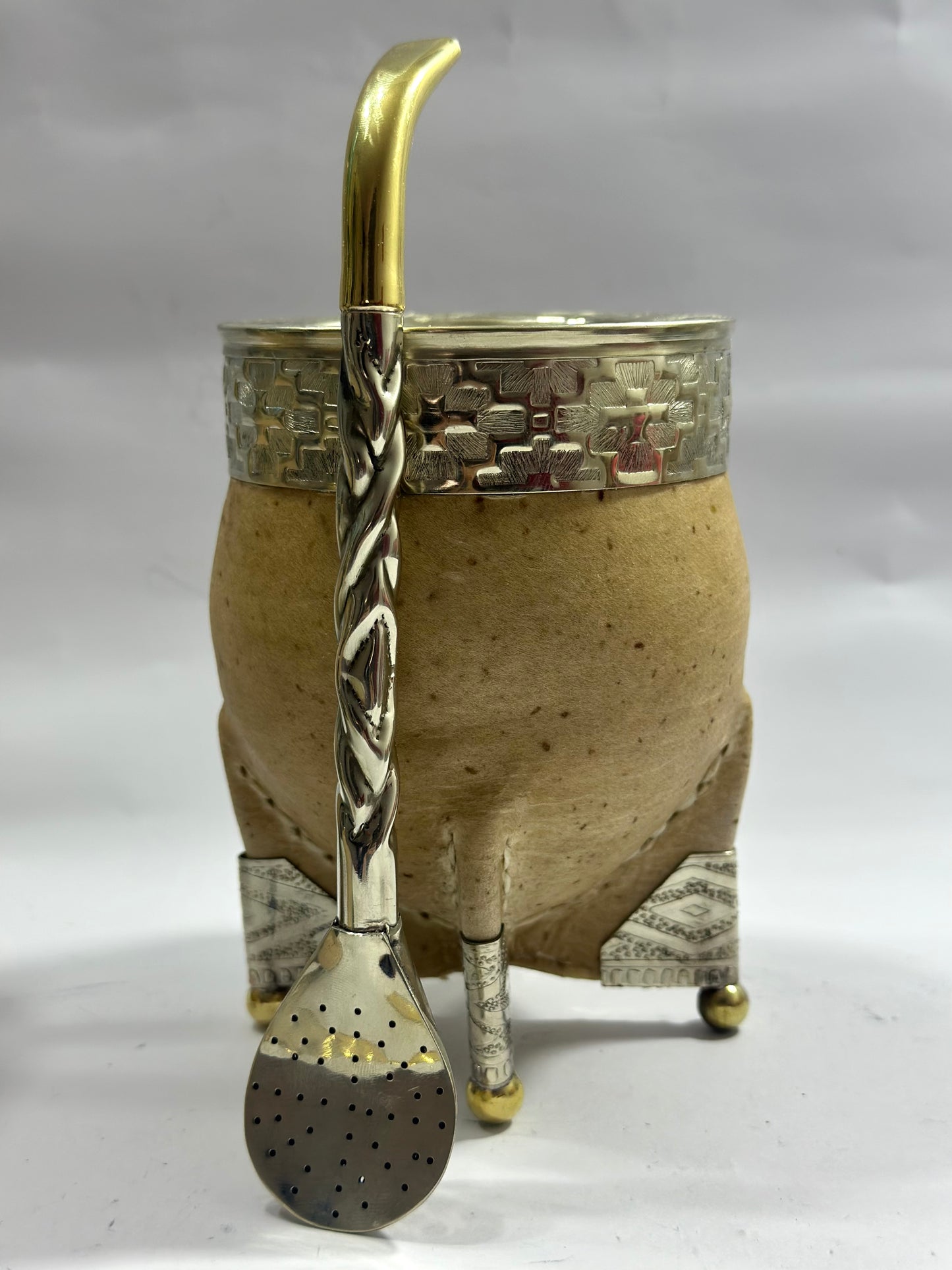 Mate Imperial Premium Cuero Crudo Diseño #1