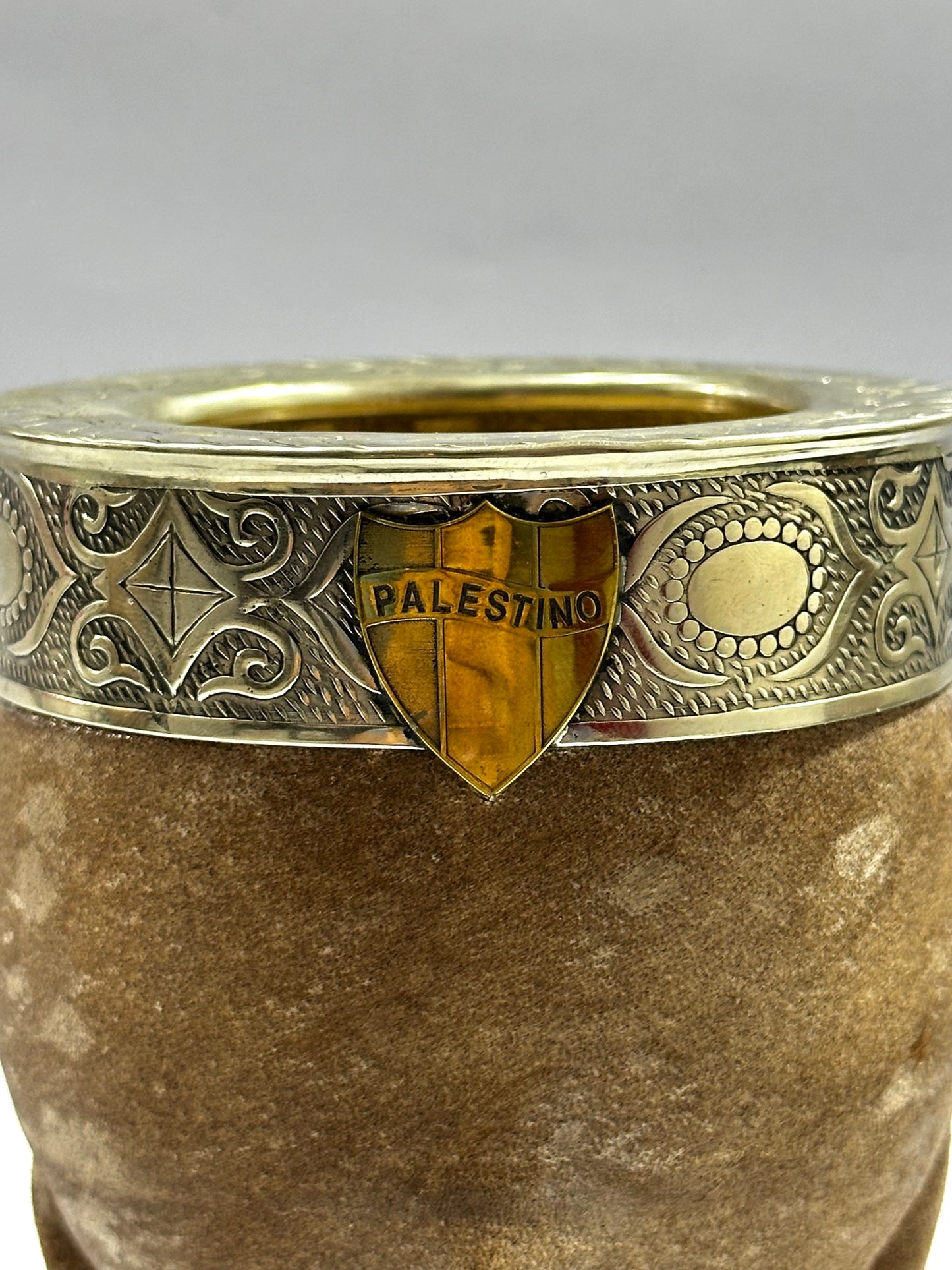 Mate Imperial Premium Homenaje Palestino En Cuero Crudo
