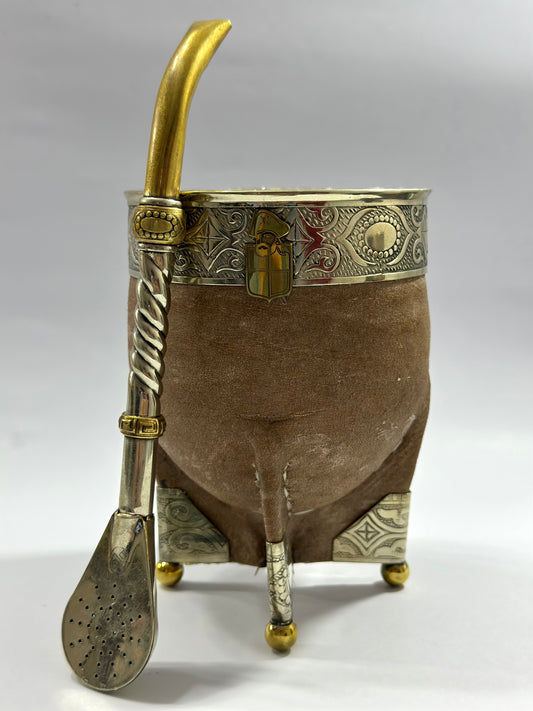 Mate Imperial Premium Homenaje Coquimbo Unido En Cuero Crudo