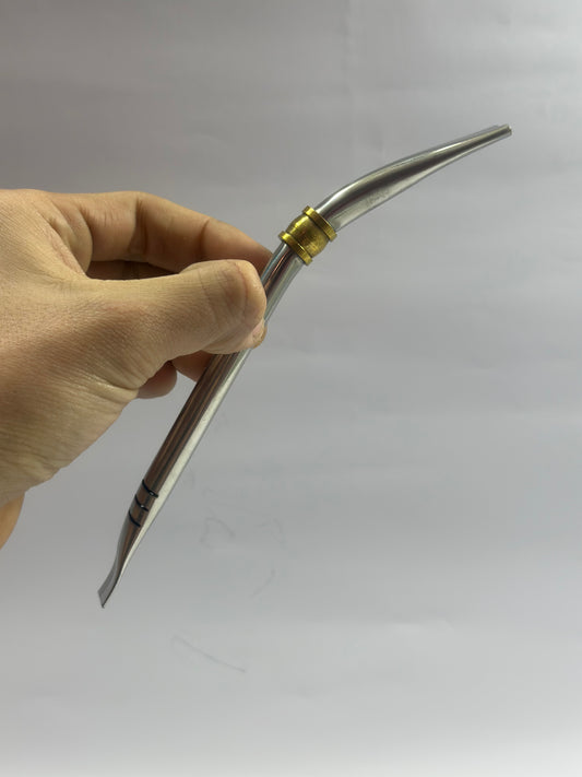 Bombilla de Acero Pico Loro Filtro plano