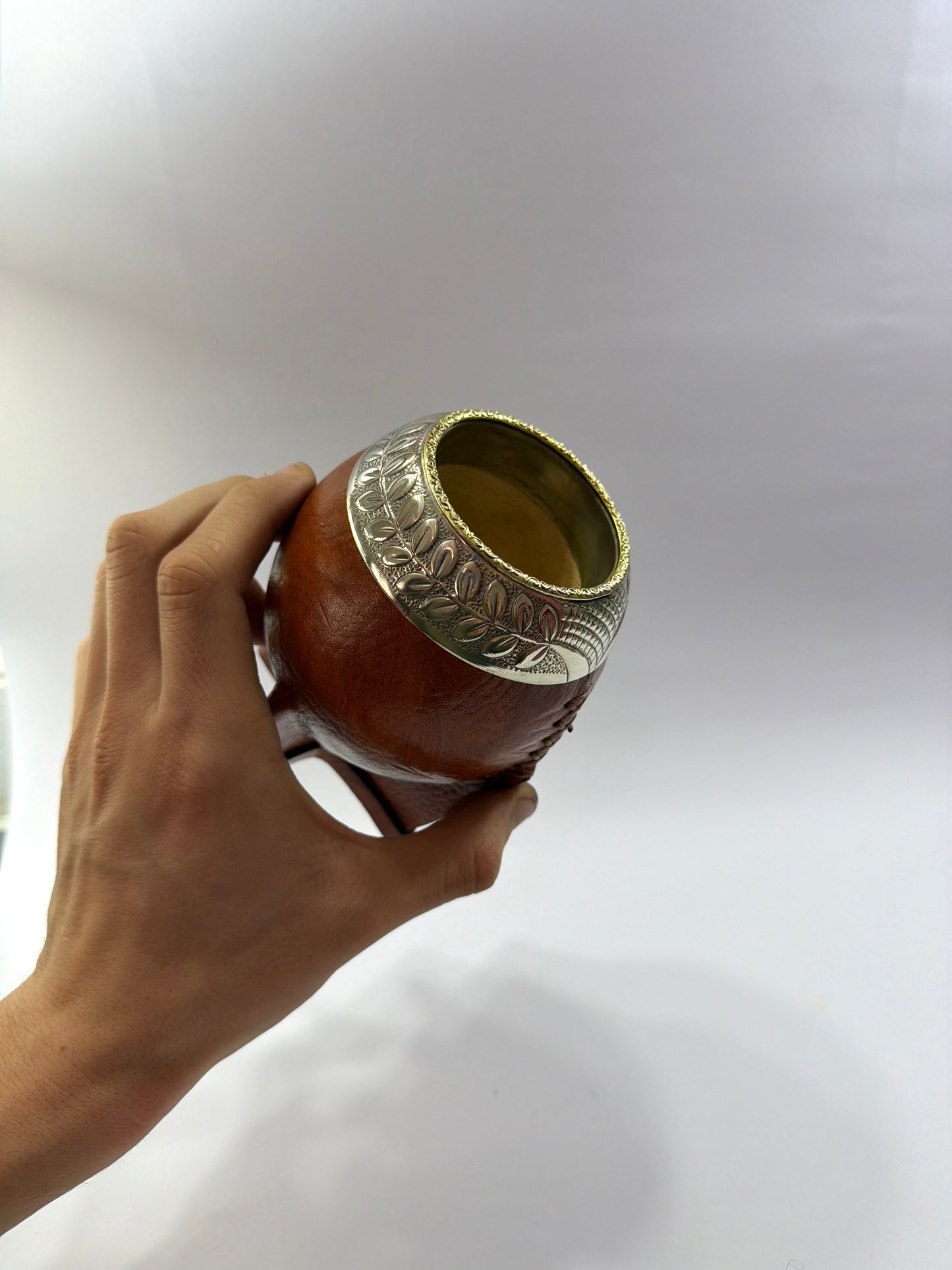 Mate Torpedo Premium Café De Calabaza Virolon Uruguayo Artesanal Al Lacre 𝗟𝗔𝗨𝗥𝗘𝗟 + 𝗛𝗘𝗕𝗥𝗔 𝗗𝗘 𝗕𝗥𝗢𝗡𝗖𝗘