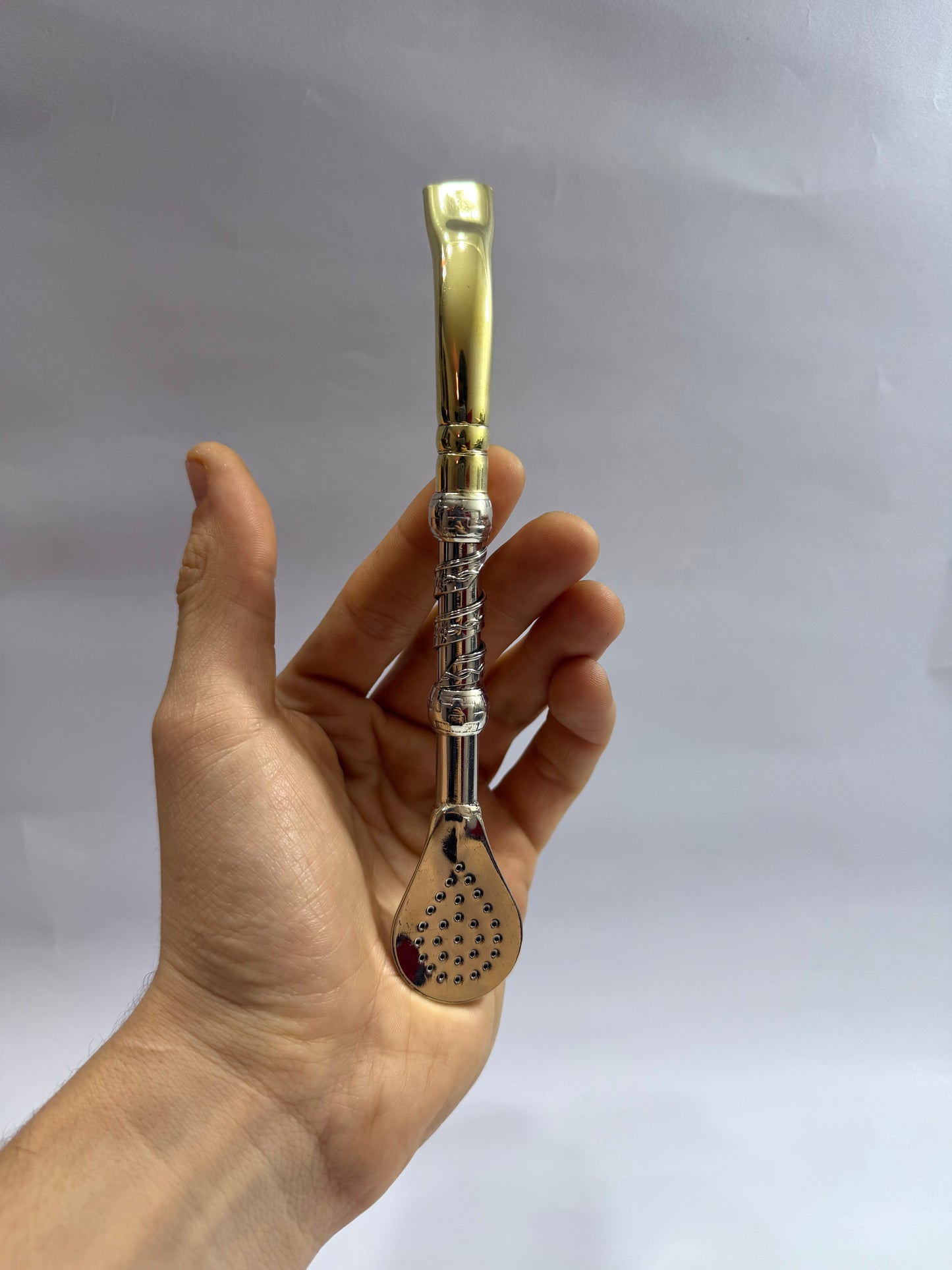 Bombillon Premium Pico Curvo Camino Inca De Alpaca Filtro Argentino