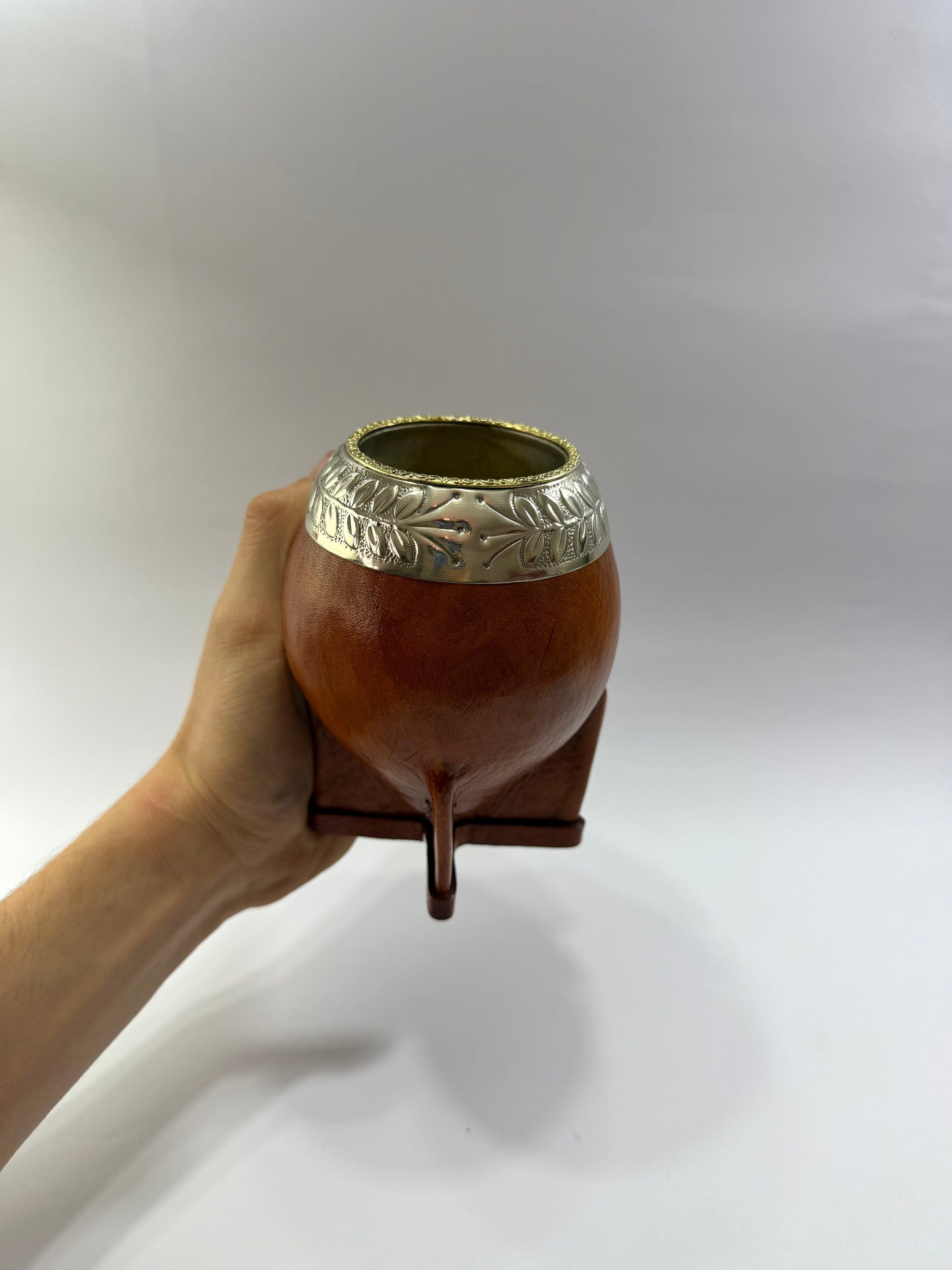 Mate Torpedo Premium Café De Calabaza Virolon Uruguayo Artesanal Al Lacre 𝗟𝗔𝗨𝗥𝗘𝗟 + 𝗛𝗘𝗕𝗥𝗔 𝗗𝗘 𝗕𝗥𝗢𝗡𝗖𝗘