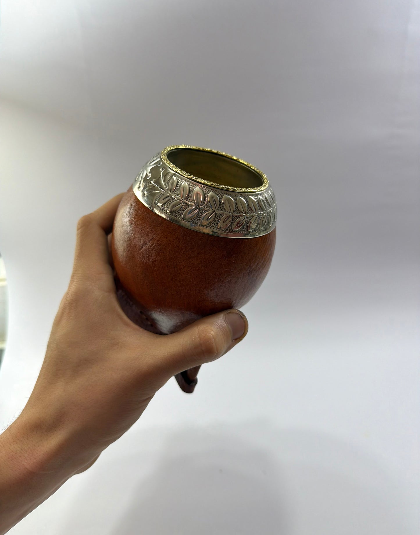 Mate Torpedo Premium Café De Calabaza Virolon Uruguayo Artesanal Al Lacre 𝗟𝗔𝗨𝗥𝗘𝗟 + 𝗛𝗘𝗕𝗥𝗔 𝗗𝗘 𝗕𝗥𝗢𝗡𝗖𝗘
