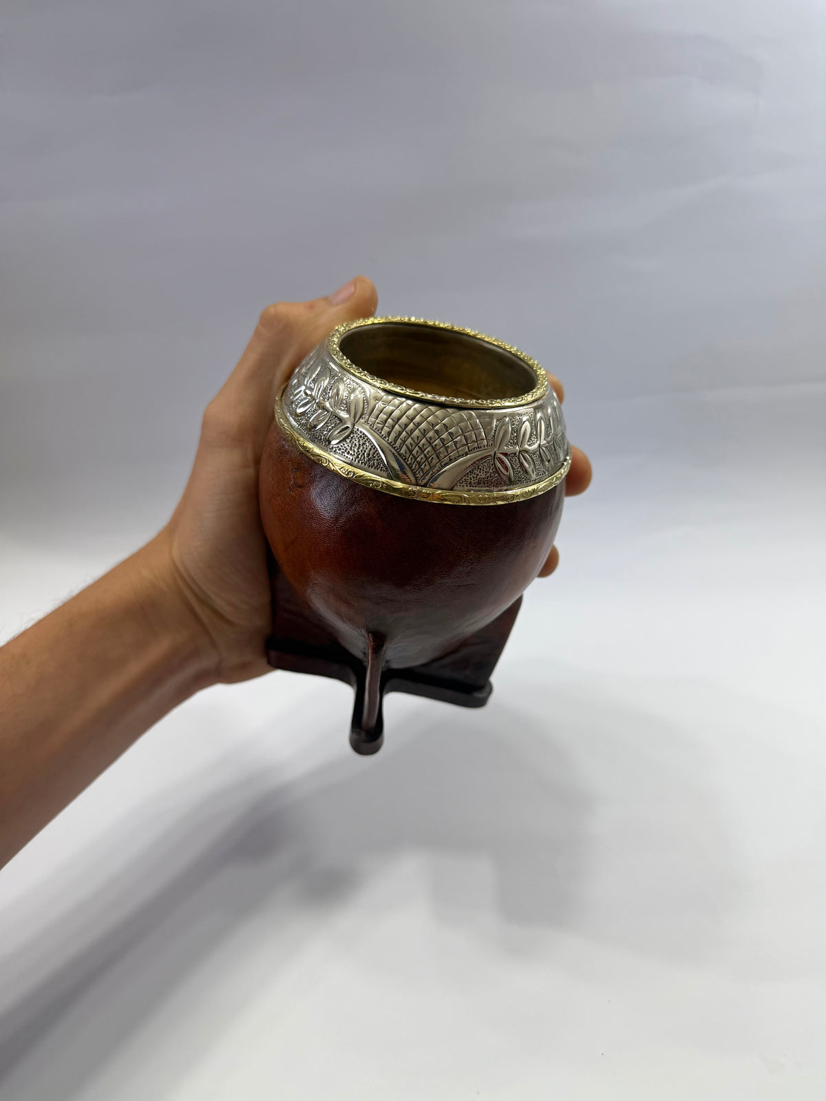 Mate Torpedo Premium Café De Calabaza Virolon Uruguayo Artesanal Al Lacre 𝗟𝗔𝗨𝗥𝗘𝗟 + 𝗗𝗢𝗕𝗟𝗘 𝗛𝗘𝗕𝗥𝗔 𝗗𝗘 𝗕𝗥𝗢𝗡𝗖𝗘