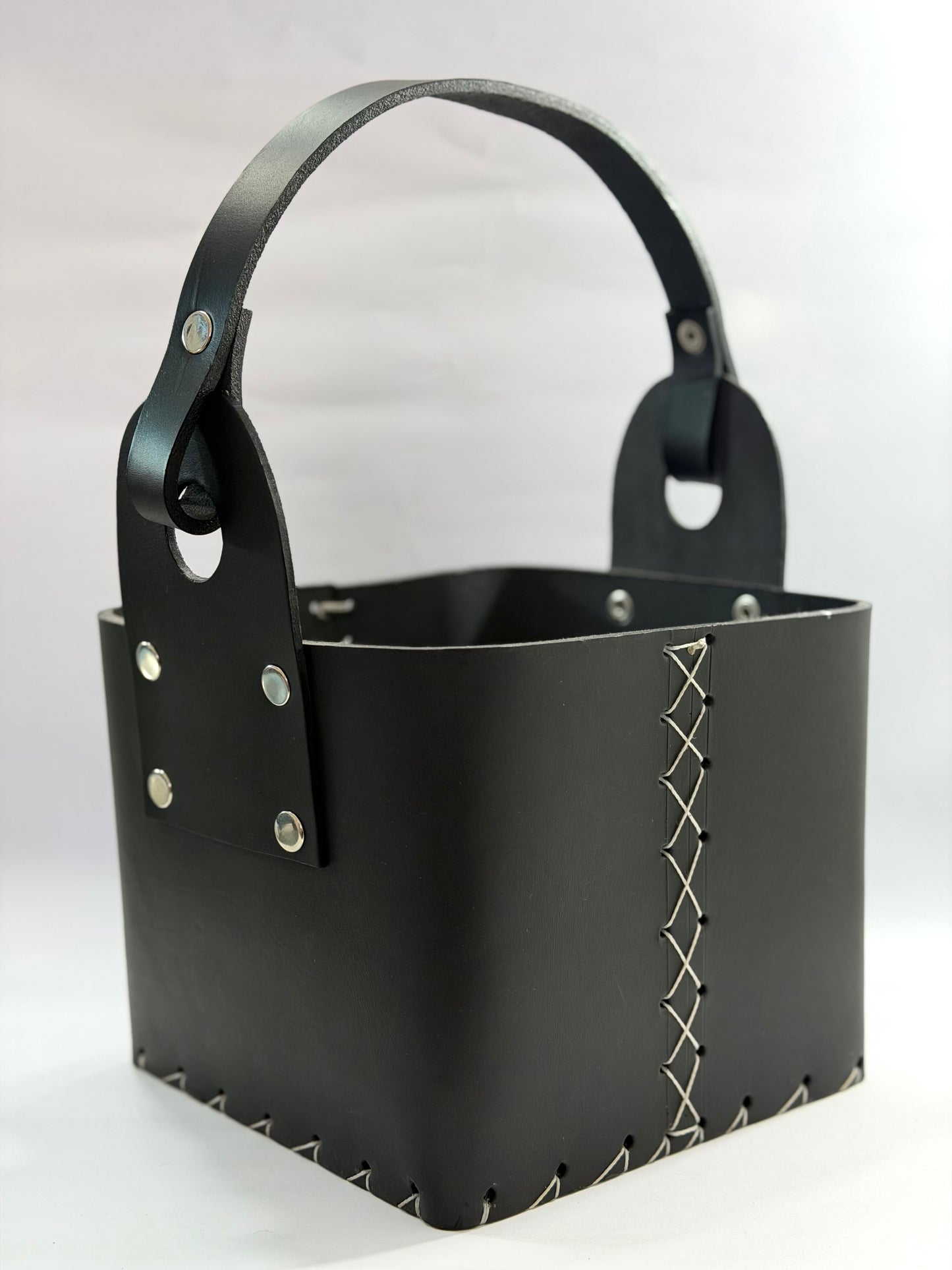 Matera de cuero tradicional 4 compartimentos Cuero Negro