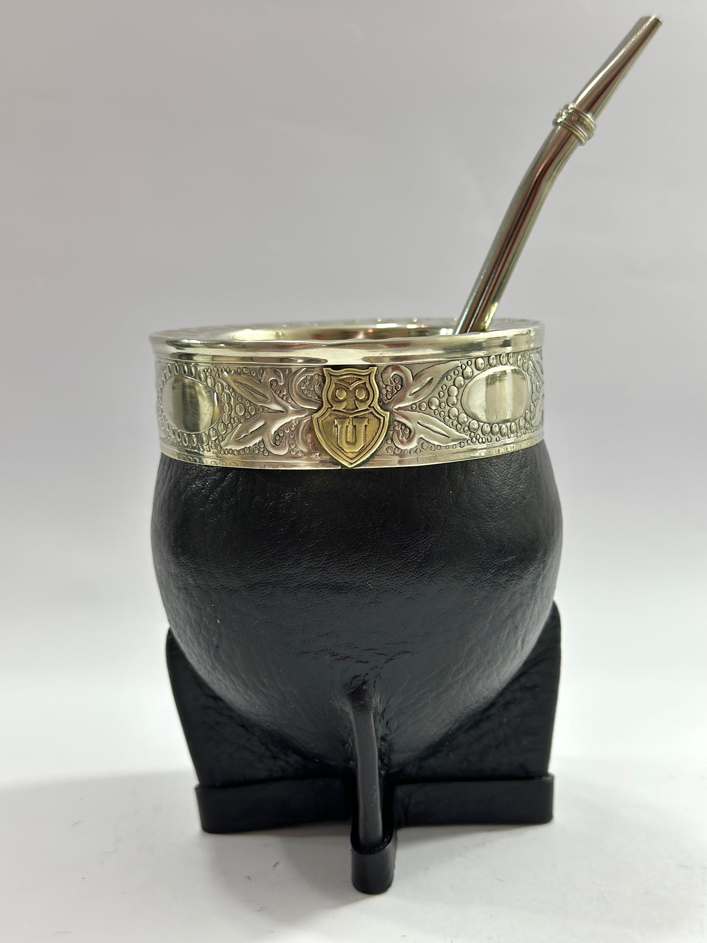 Mate Imperial De Calabaza Universidad de Chile + Bombilla de Acero Tradicional