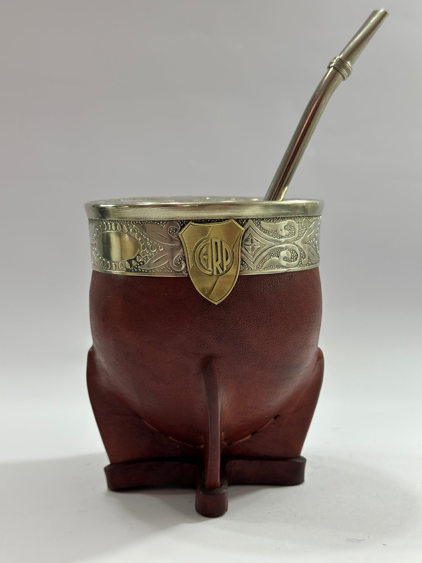 Mate Imperial De Calabaza River Plate + Bombilla de Acero Tradicional