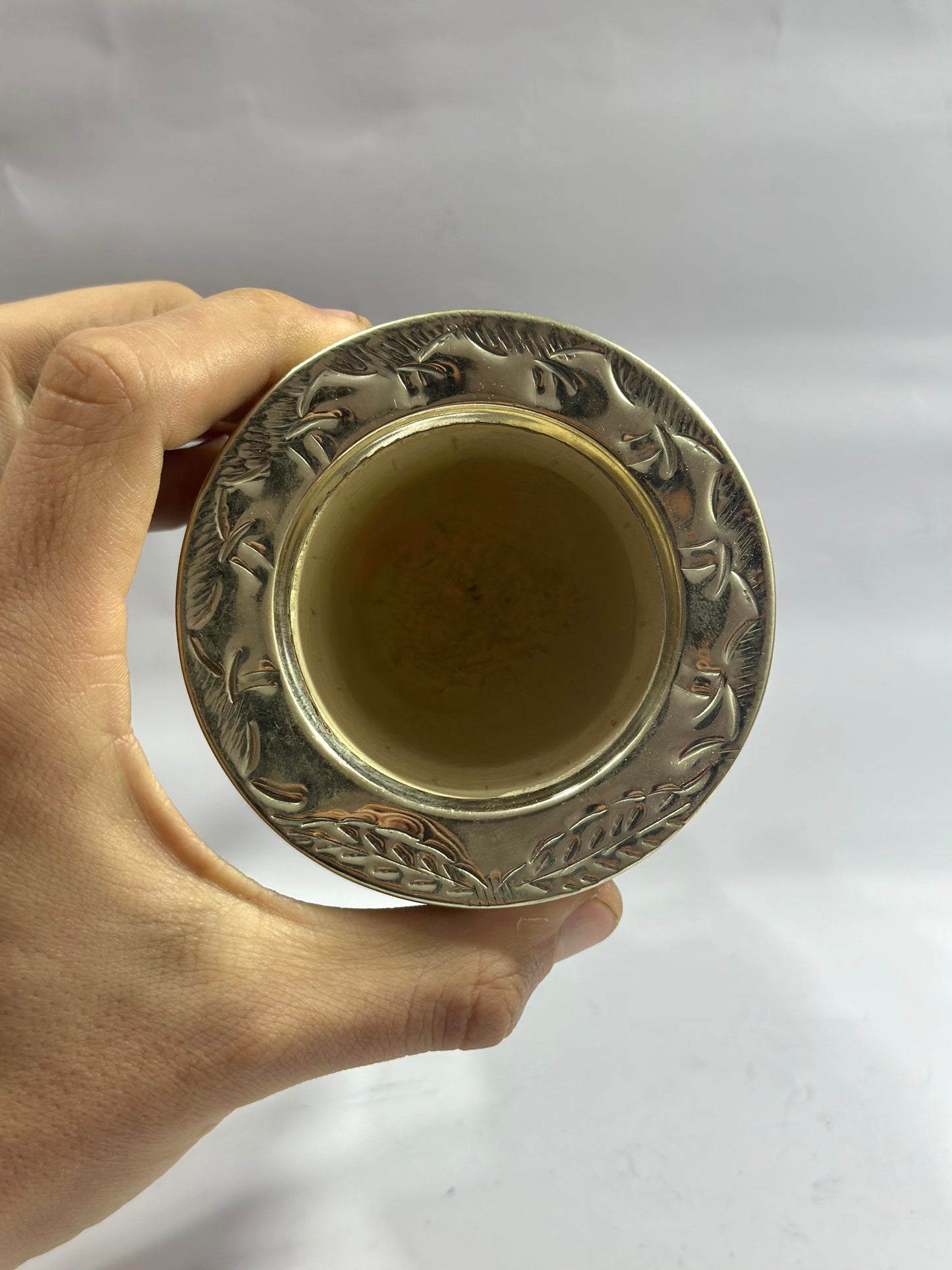 Mate Imperial Calabaza Café Borravino Diseño 3 + Bombillon Artesanal Alpaca Trenzada Pico Loro Alpaca Filtro Uruguayo Xl