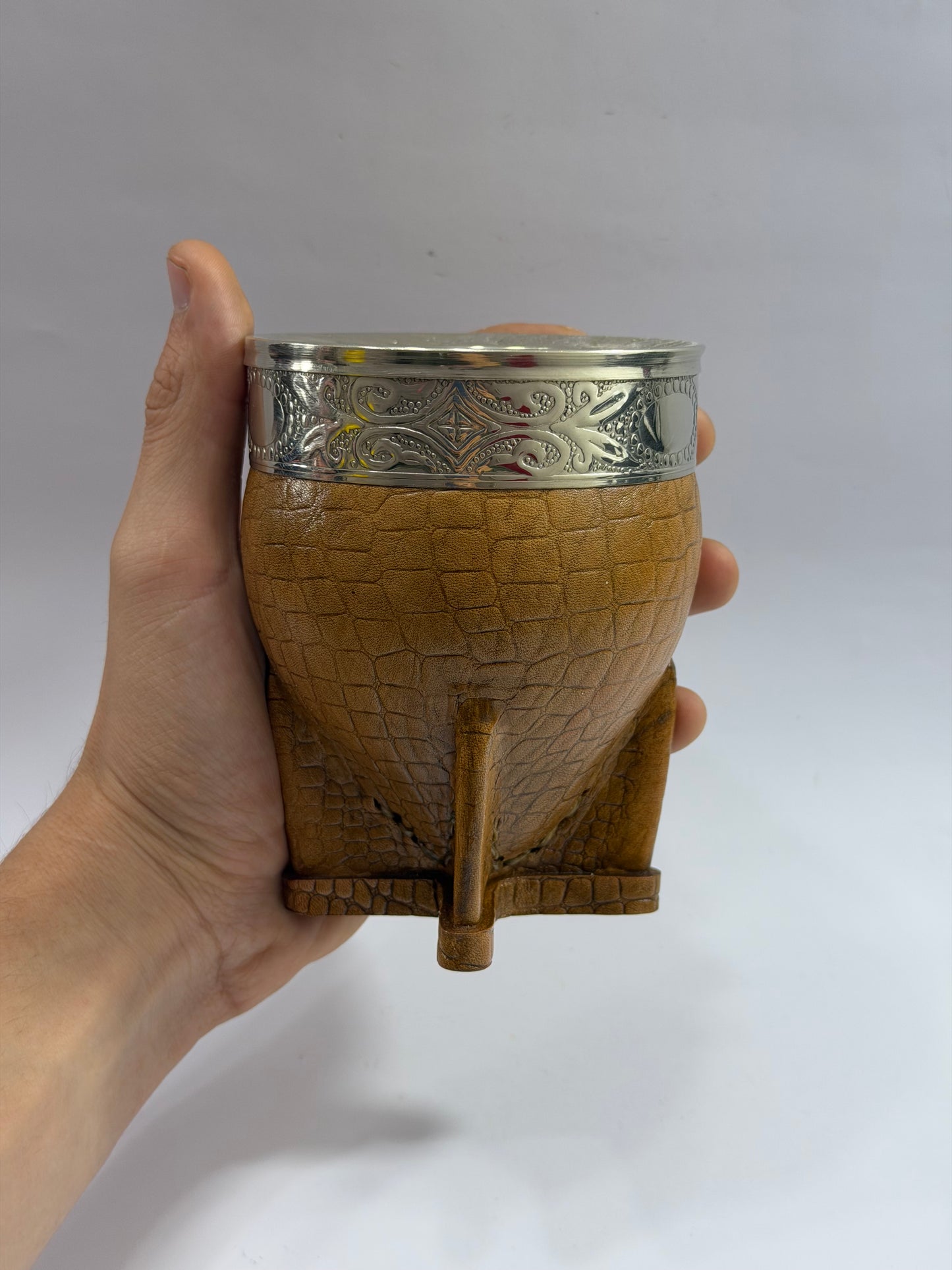 Mate Imperial Cuero Croco Café #2