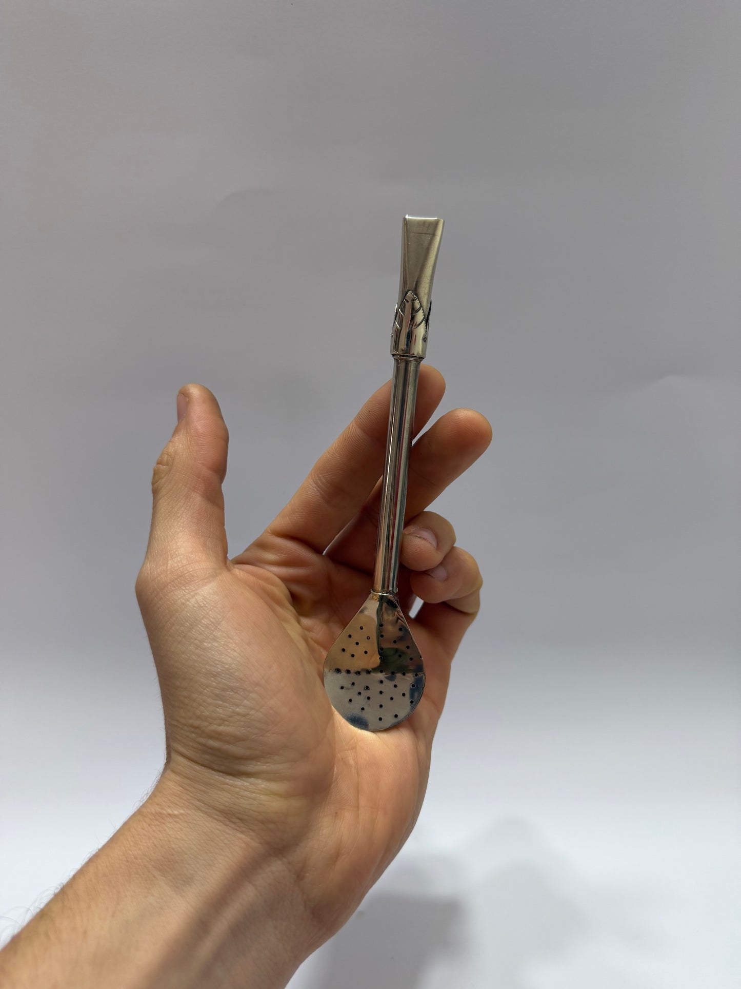 Bombilla Alpaca Coronada Filtro Uruguayo XL