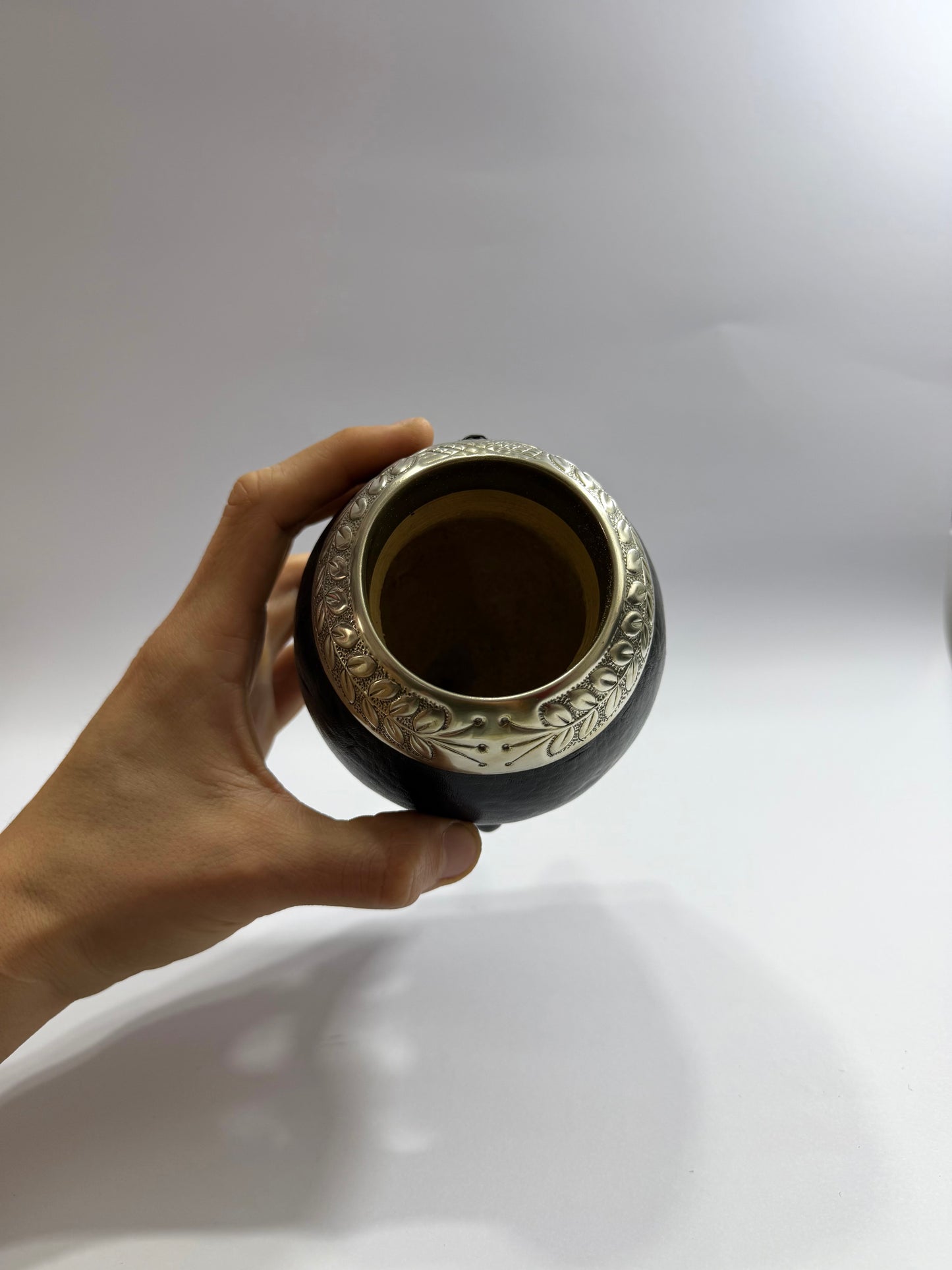 Mate Torpedo Premium Negro De Calabaza Virolon Uruguayo Artesanal Al Lacre 𝗟𝗔𝗨𝗥𝗘𝗟