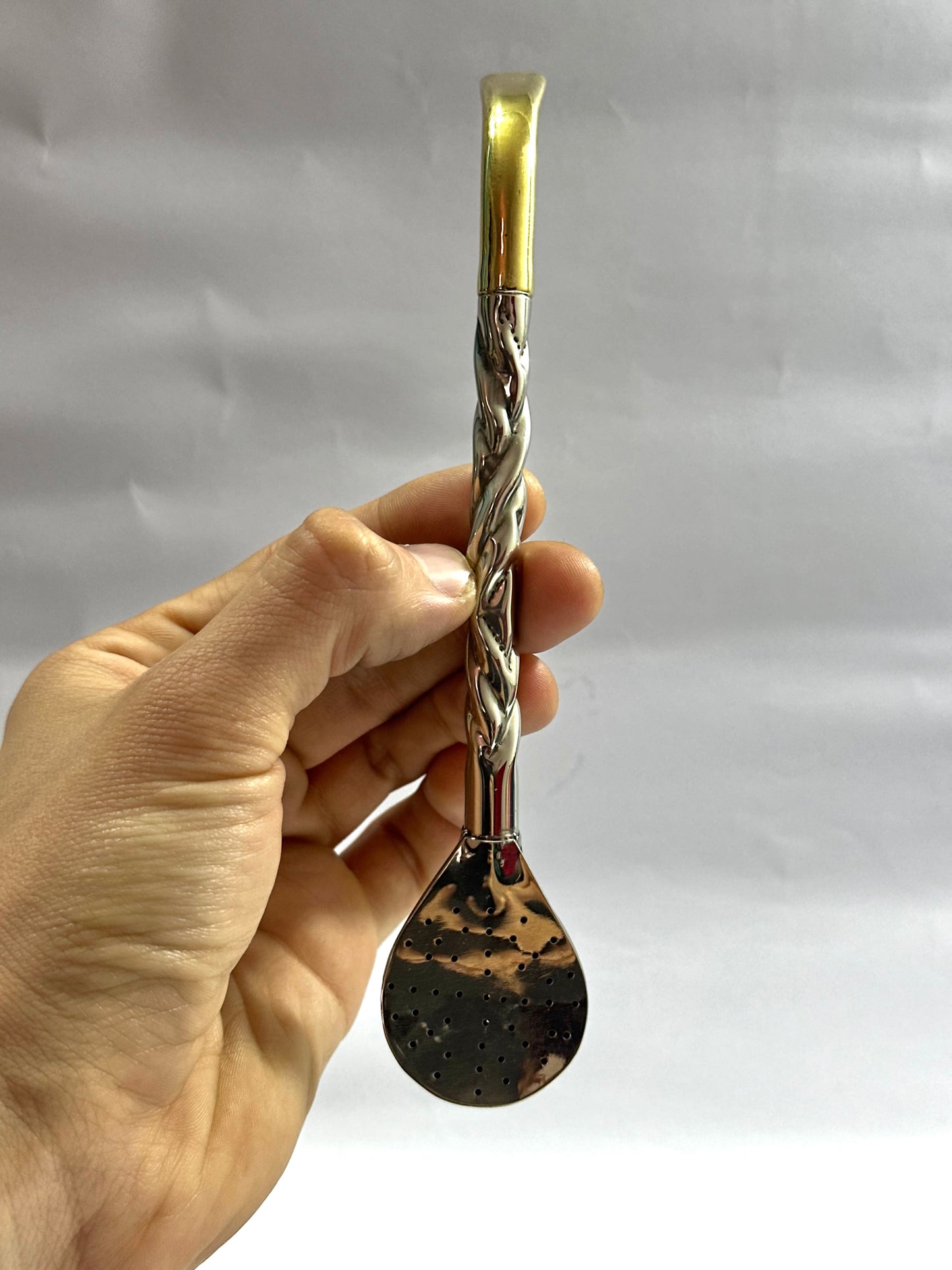 Mate Imperial Calabaza Café Borravino Diseño 2 + Bombillon Artesanal Alpaca Trenzada Pico Loro Bronce Filtro Uruguayo Xl