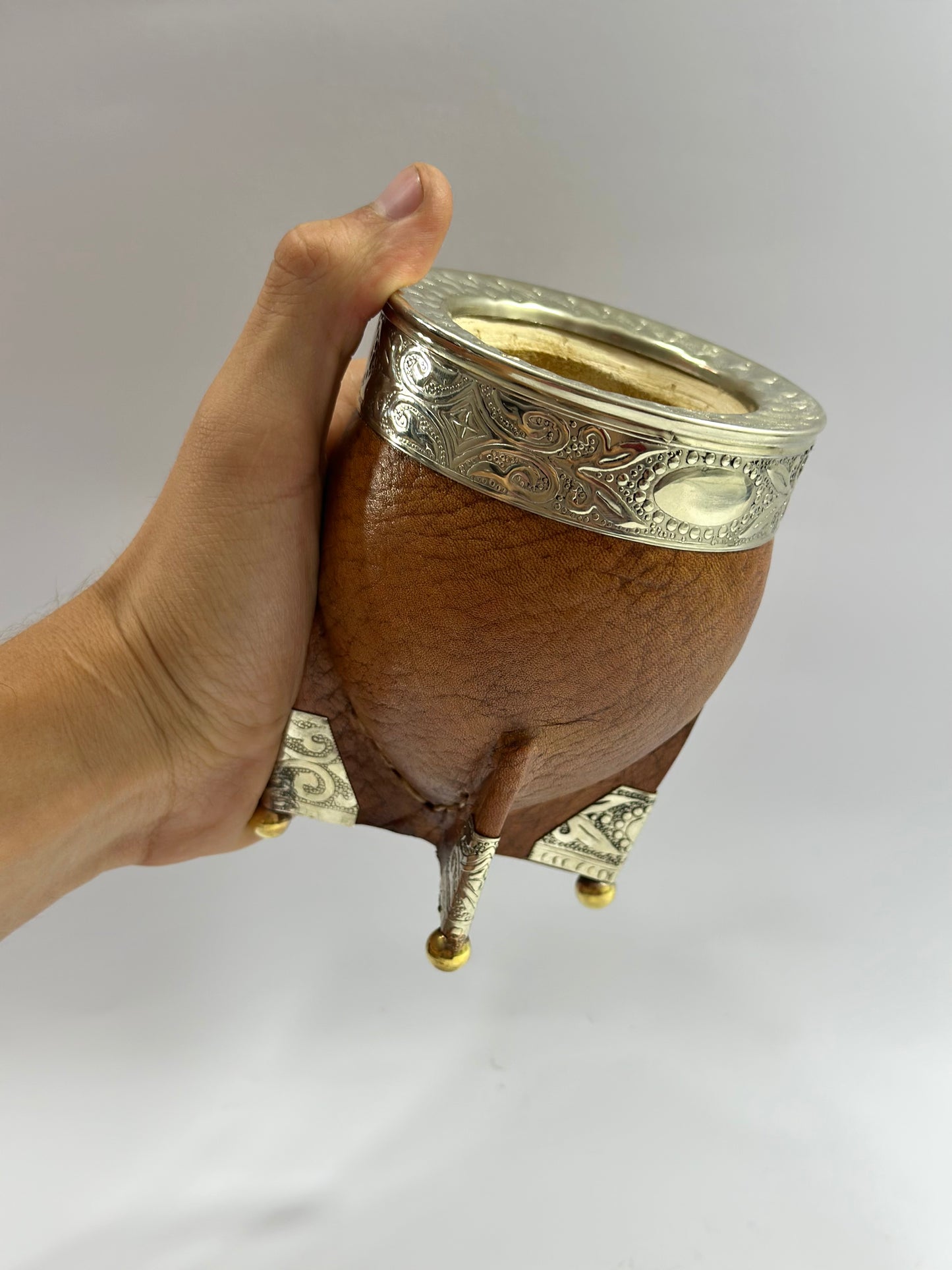 Mate Imperial Premium Café Esquineros de Alpaca Diseño #2