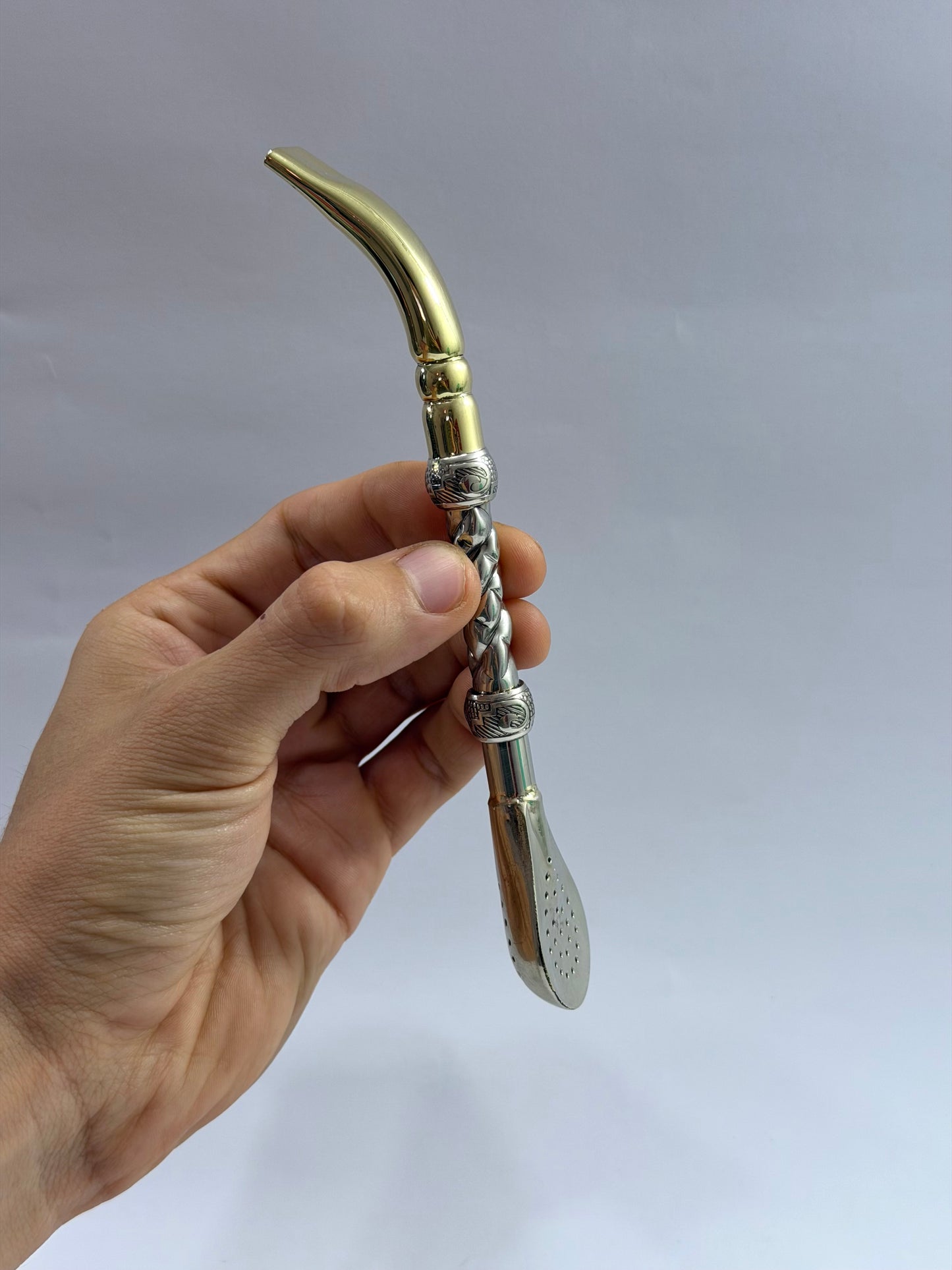 Bombillon Premium Pico Loro Alpaca Trenzada Filtro Argentino
