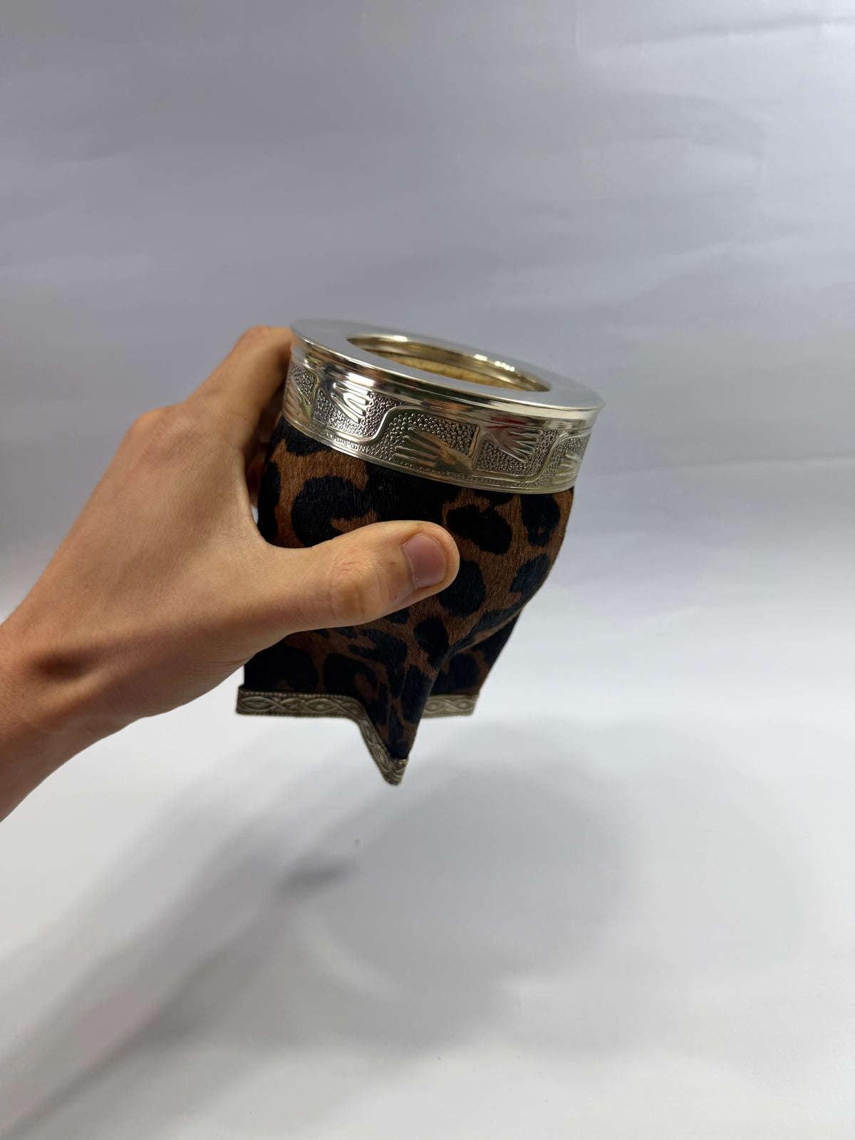 Mate Imperial Premium De Calabaza Animal Print Base Cinto De Alpaca