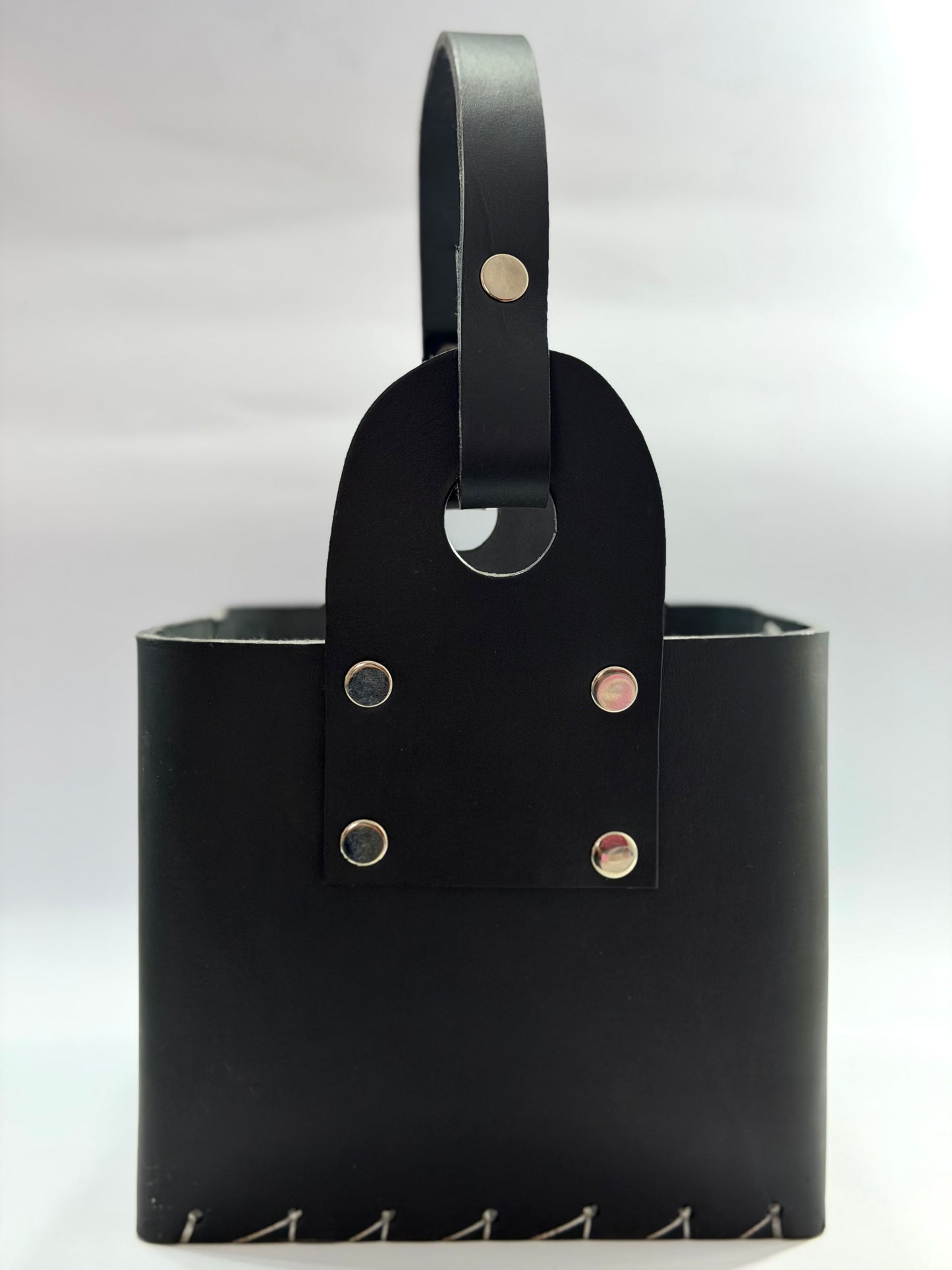 Matera de cuero Premium 4 compartimentos Cuero Negro