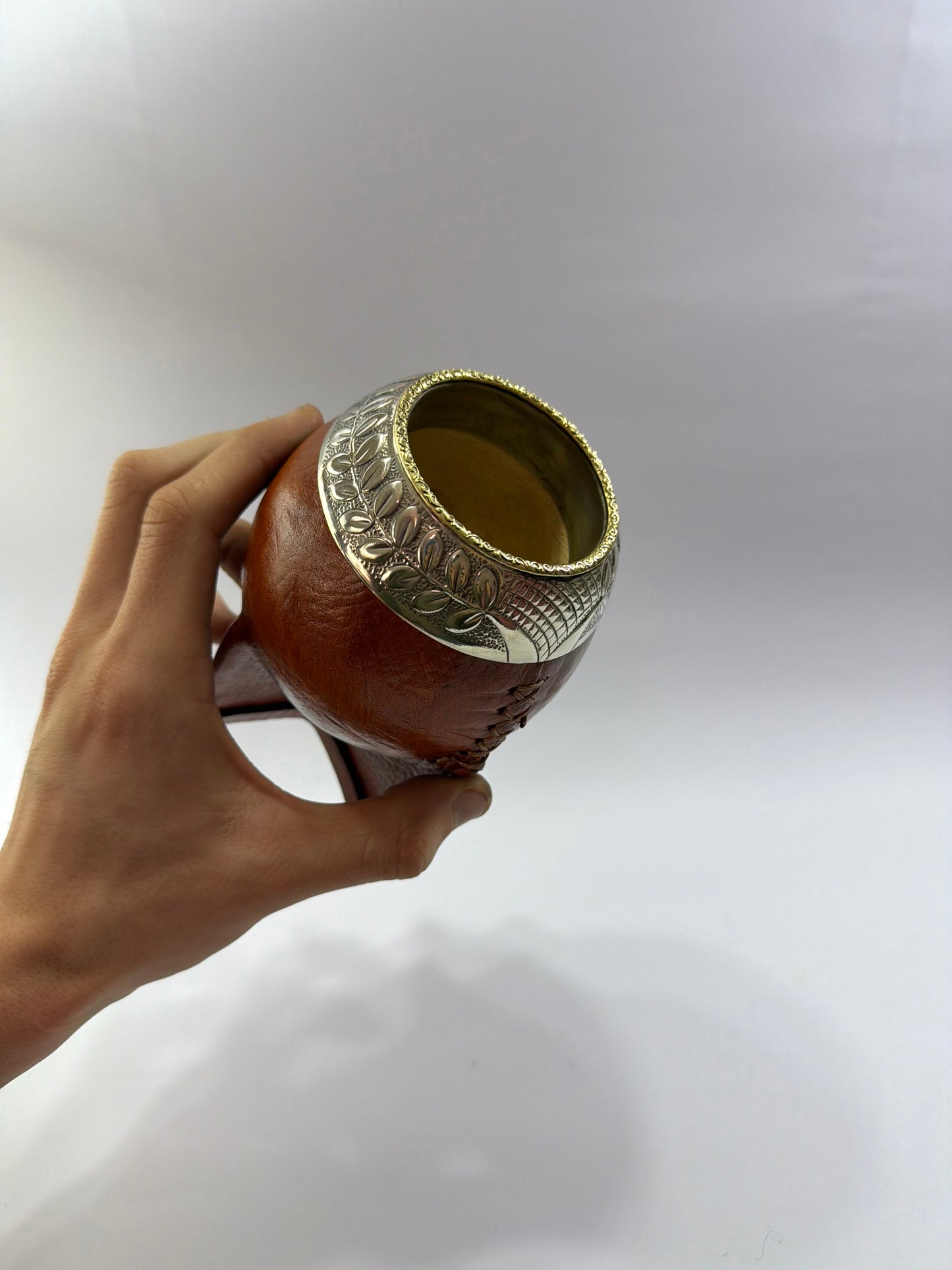 Mate Torpedo Premium Café De Calabaza Virolon Uruguayo Artesanal Al Lacre 𝗟𝗔𝗨𝗥𝗘𝗟 + 𝗛𝗘𝗕𝗥𝗔 𝗗𝗘 𝗕𝗥𝗢𝗡𝗖𝗘