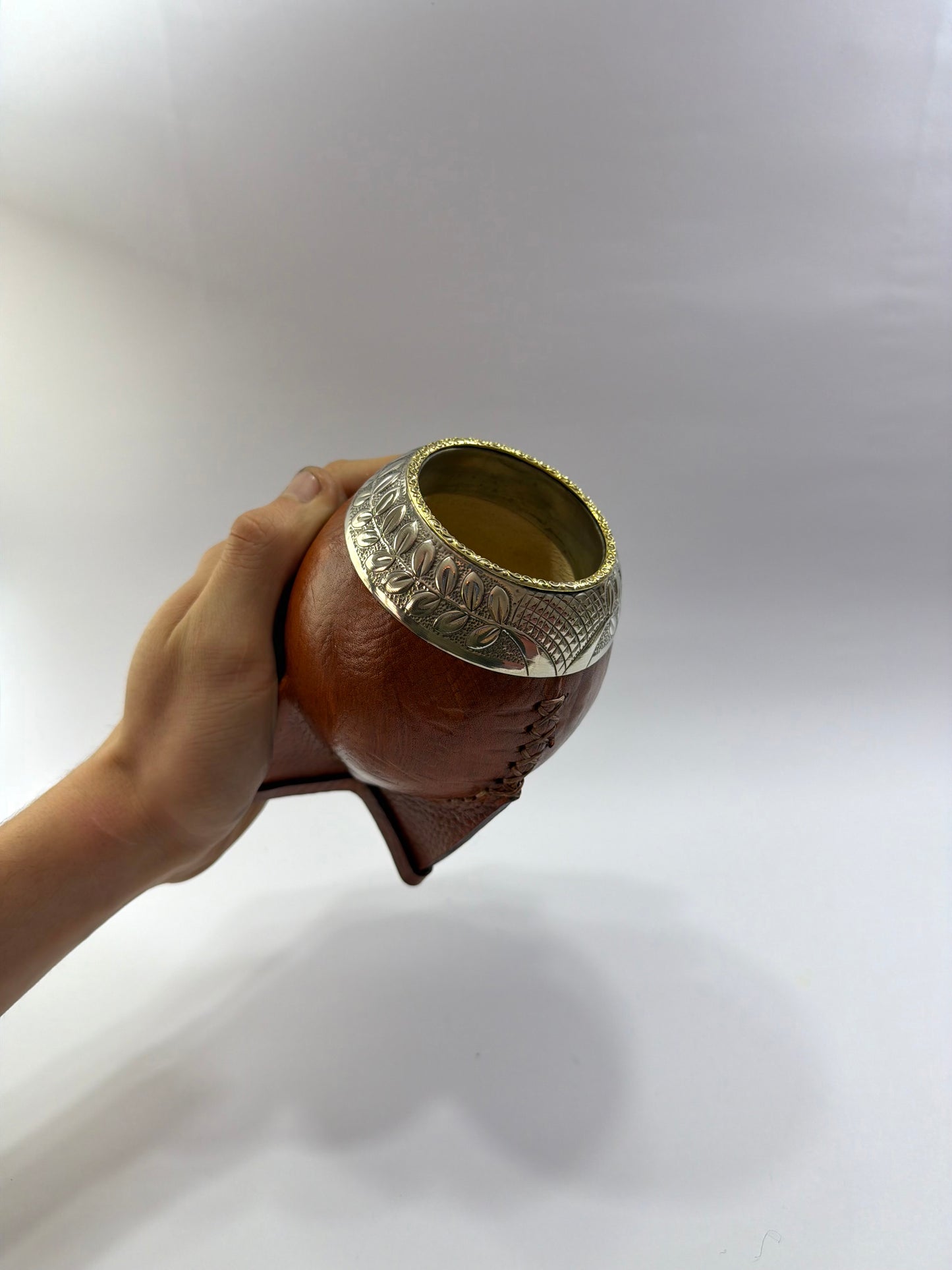 Mate Torpedo Premium Café De Calabaza Virolon Uruguayo Artesanal Al Lacre 𝗟𝗔𝗨𝗥𝗘𝗟 + 𝗛𝗘𝗕𝗥𝗔 𝗗𝗘 𝗕𝗥𝗢𝗡𝗖𝗘