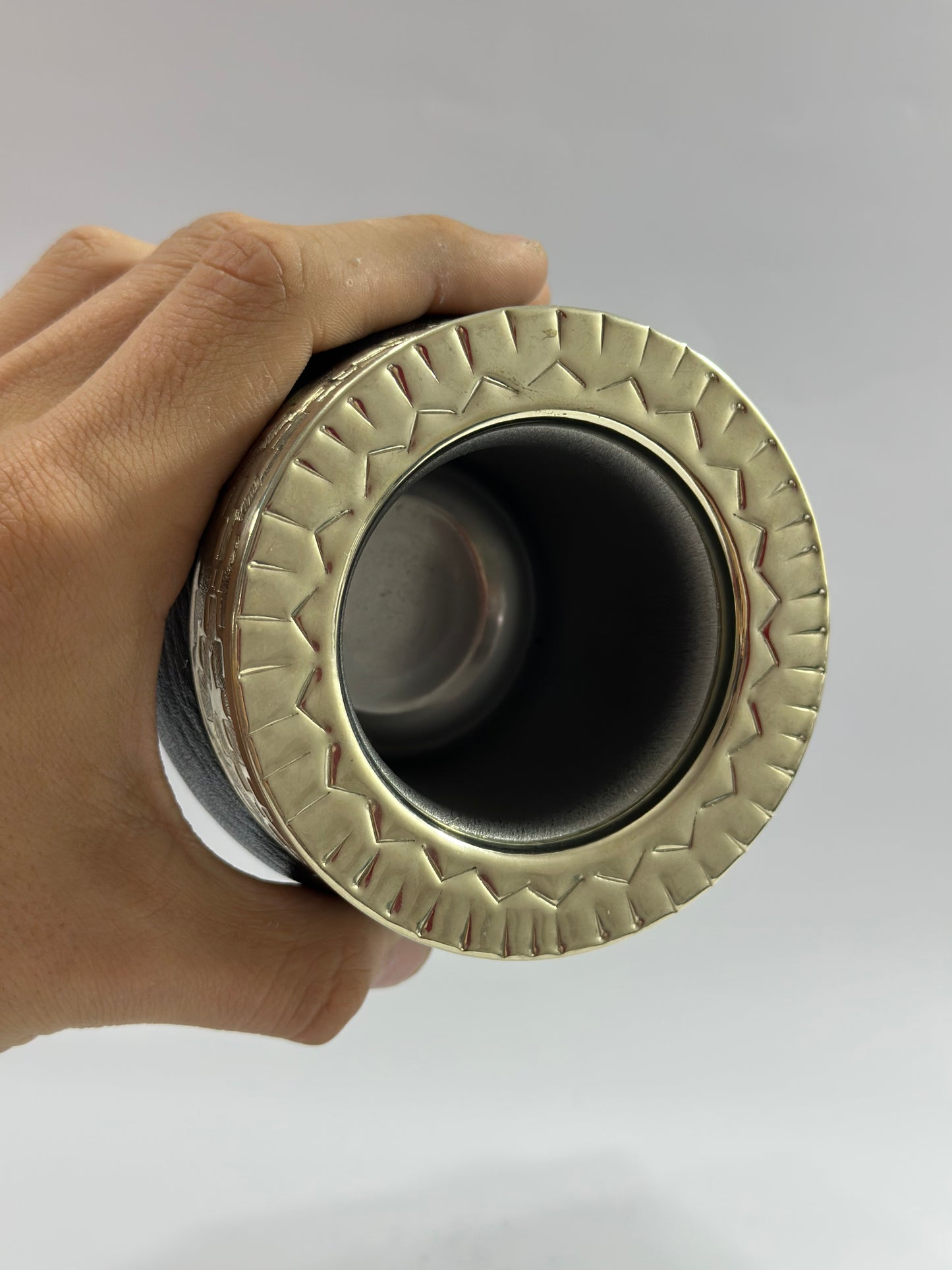 Mate Imperial Blanco de Acero #2 + Bombilla de Acero Tradicional.