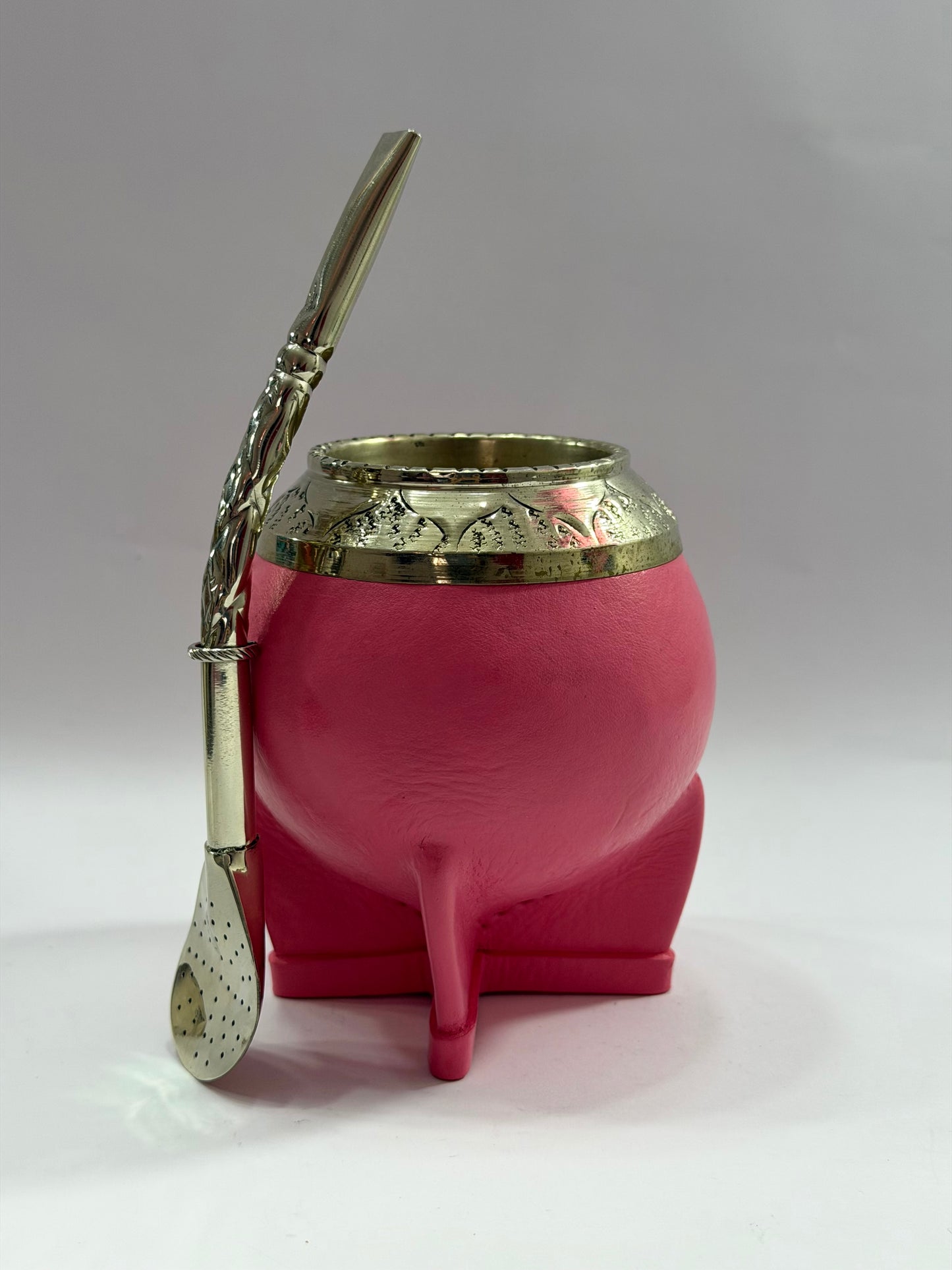 Mate Torpedo De Calabaza Rosado