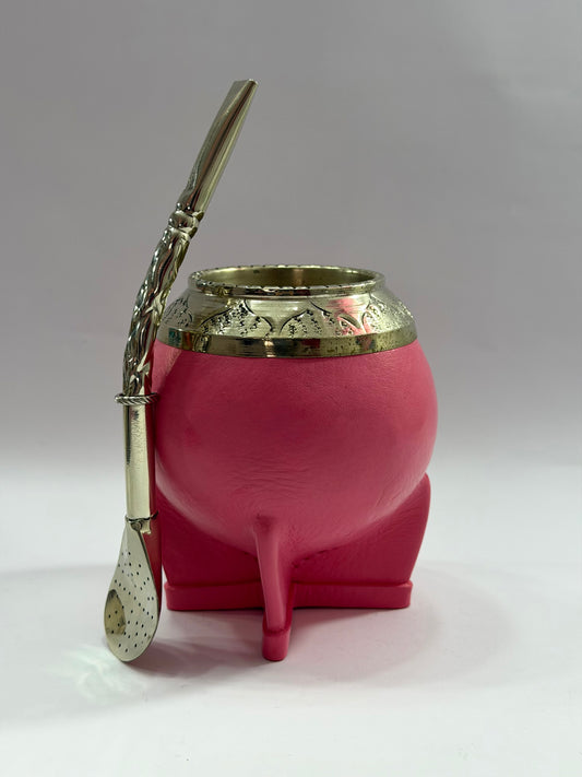 Mate Torpedo De Calabaza Rosado