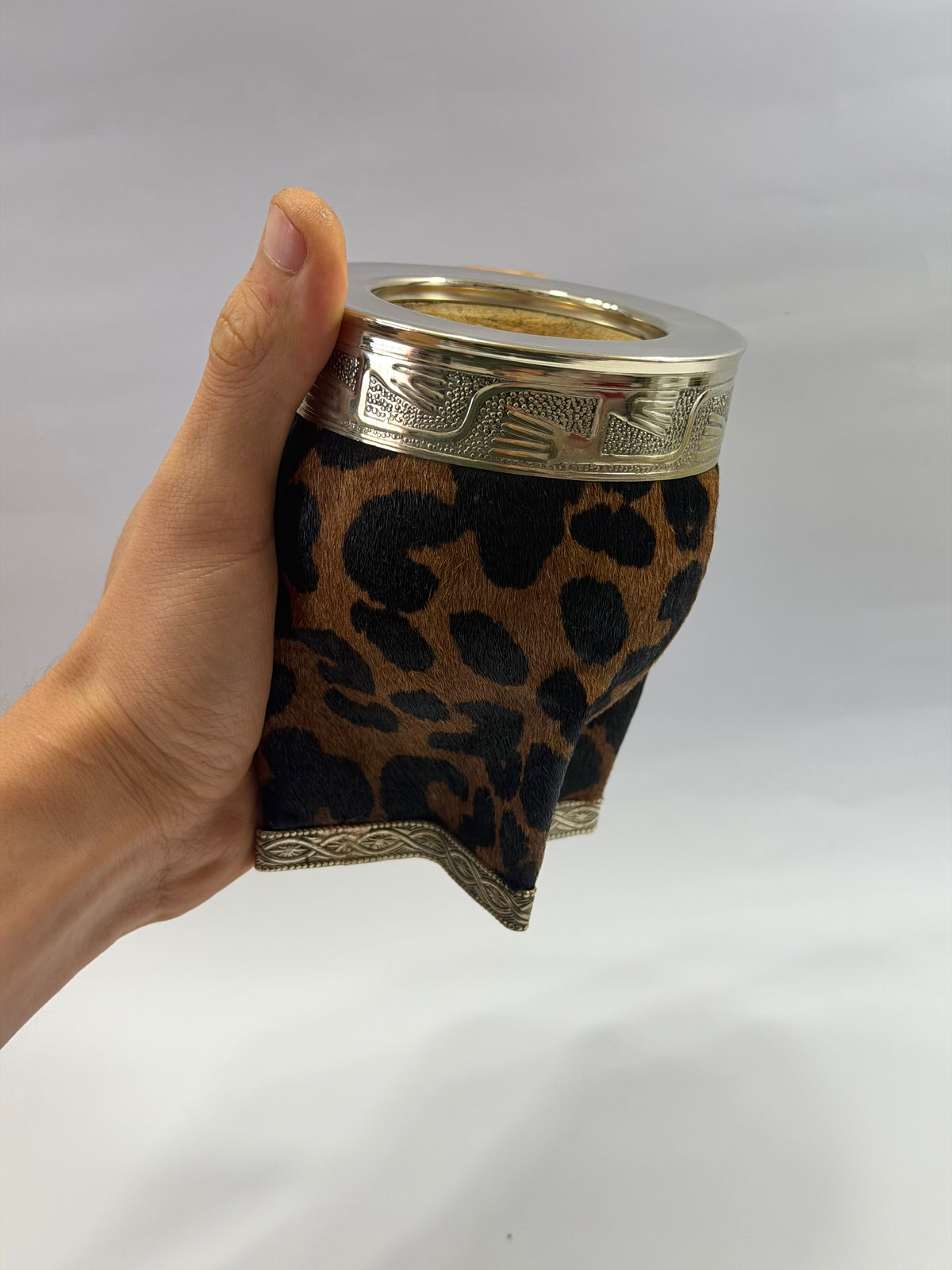Mate Imperial Premium De Calabaza Animal Print Base Cinto De Alpaca
