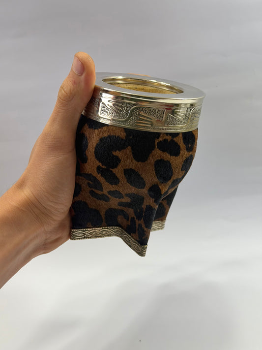Mate Imperial Premium De Calabaza Animal Print Base Cinto De Alpaca
