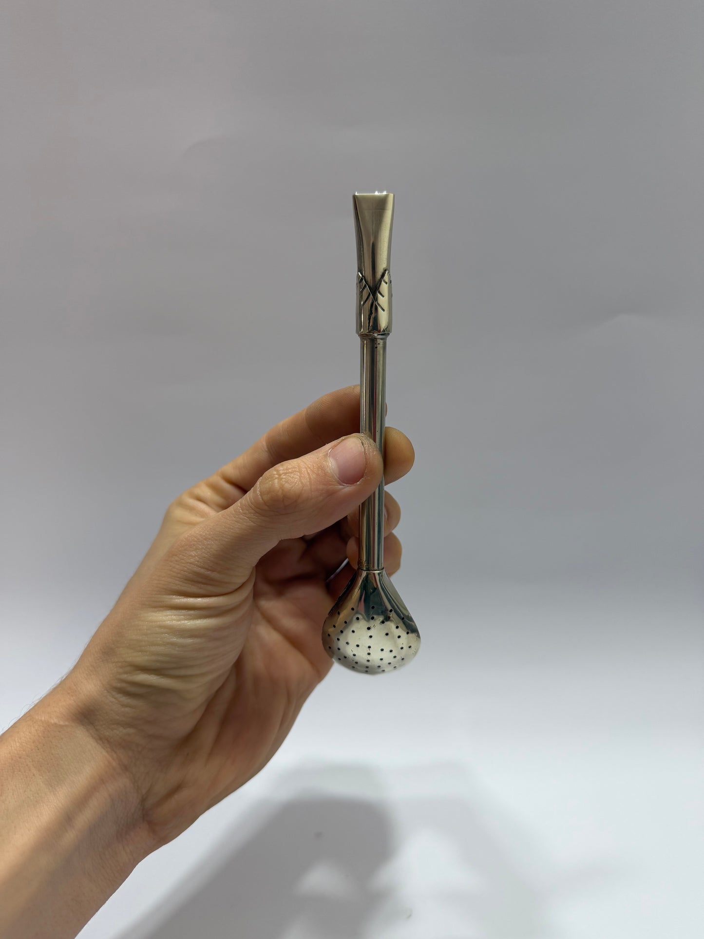Bombilla Alpaca Coronada Filtro Uruguayo XL