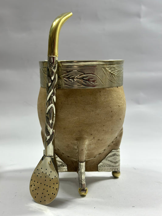 Mate Imperial Premium Cuero Crudo Diseño #3