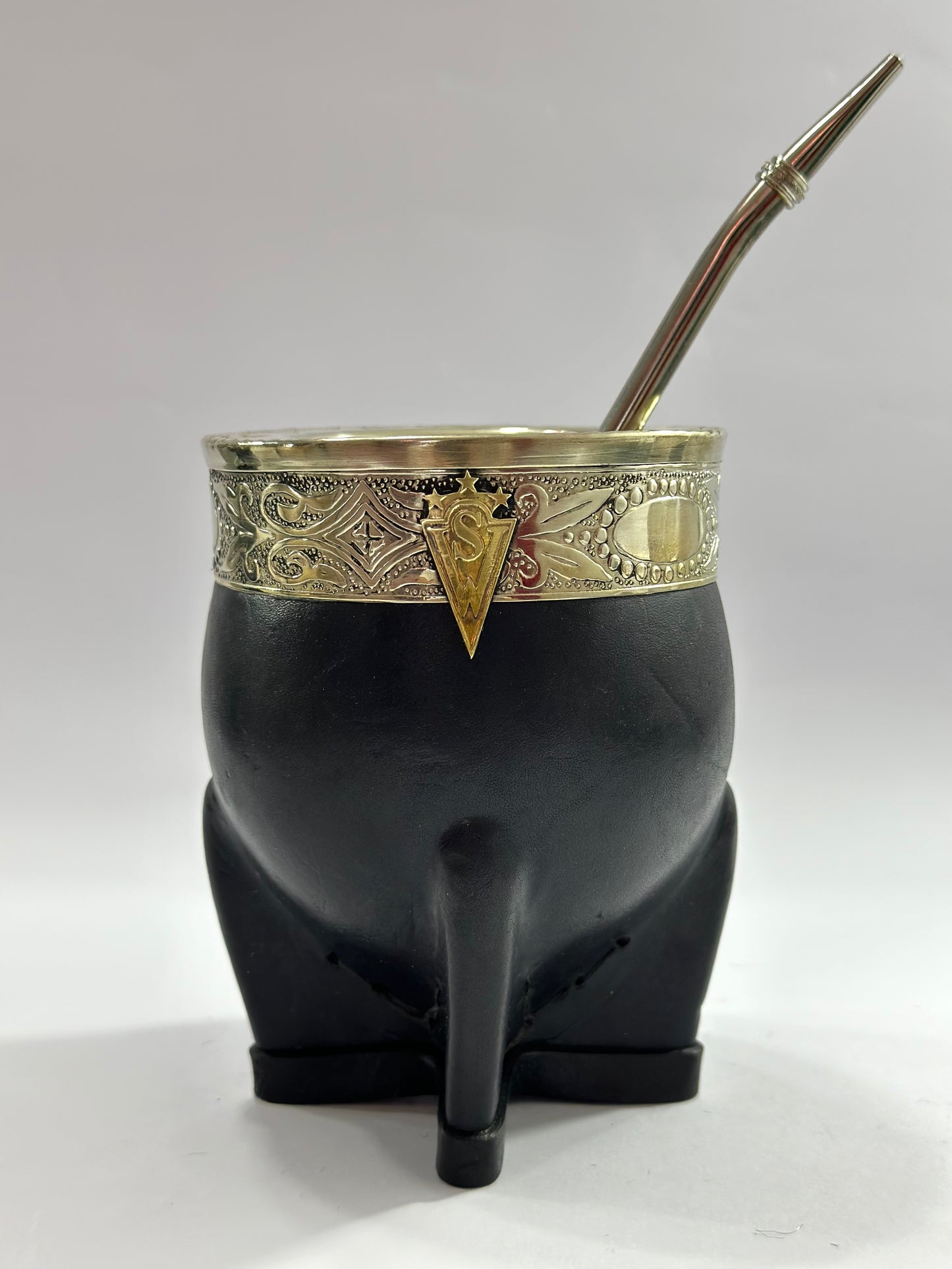 Mate Imperial De Calabaza Santiago Wanderers + Bombilla de Acero Tradicional