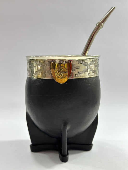 Mate Imperial De Calabaza Huachipato + Bombilla de Acero Tradicional