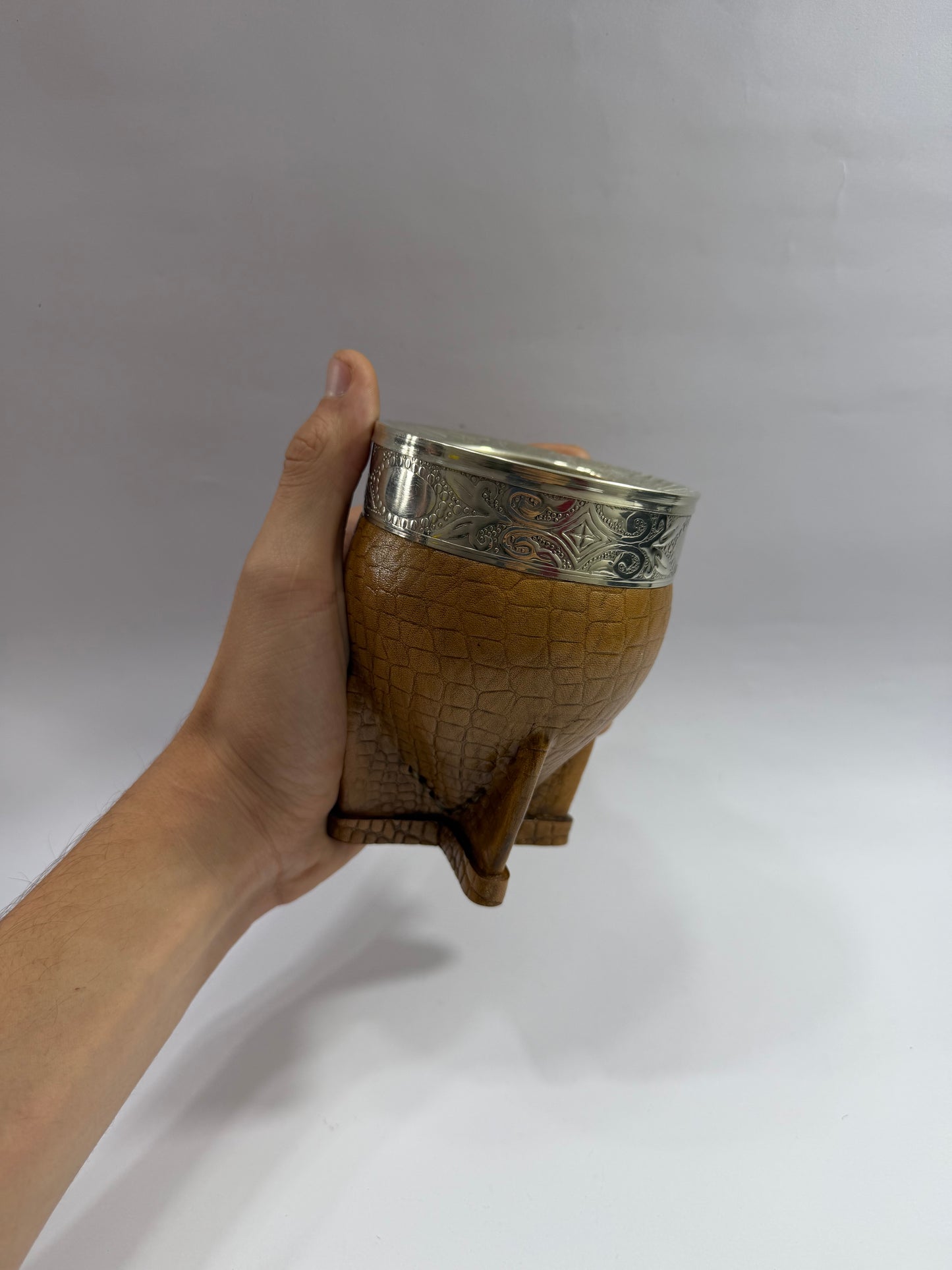 Mate Imperial Cuero Croco Café #2