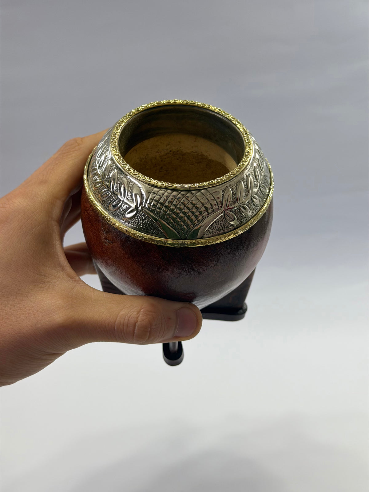 Mate Torpedo Premium Café De Calabaza Virolon Uruguayo Artesanal Al Lacre 𝗟𝗔𝗨𝗥𝗘𝗟 + 𝗗𝗢𝗕𝗟𝗘 𝗛𝗘𝗕𝗥𝗔 𝗗𝗘 𝗕𝗥𝗢𝗡𝗖𝗘