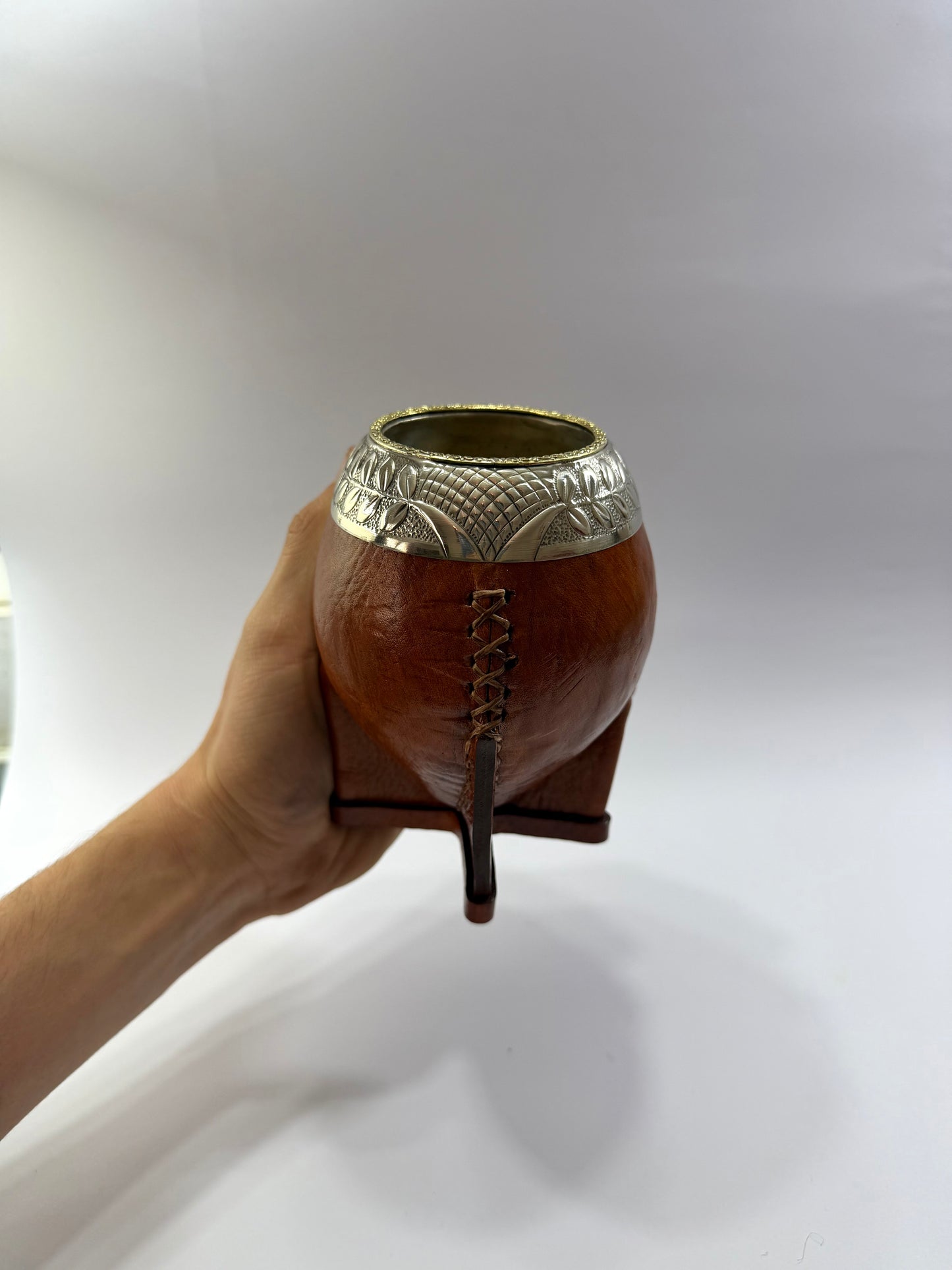 Mate Torpedo Premium Café De Calabaza Virolon Uruguayo Artesanal Al Lacre 𝗟𝗔𝗨𝗥𝗘𝗟 + 𝗛𝗘𝗕𝗥𝗔 𝗗𝗘 𝗕𝗥𝗢𝗡𝗖𝗘