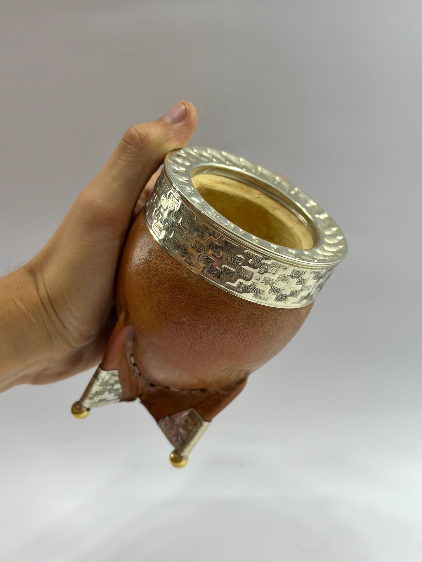 Mate Imperial Premium Café Esquineros de Alpaca Diseño #1