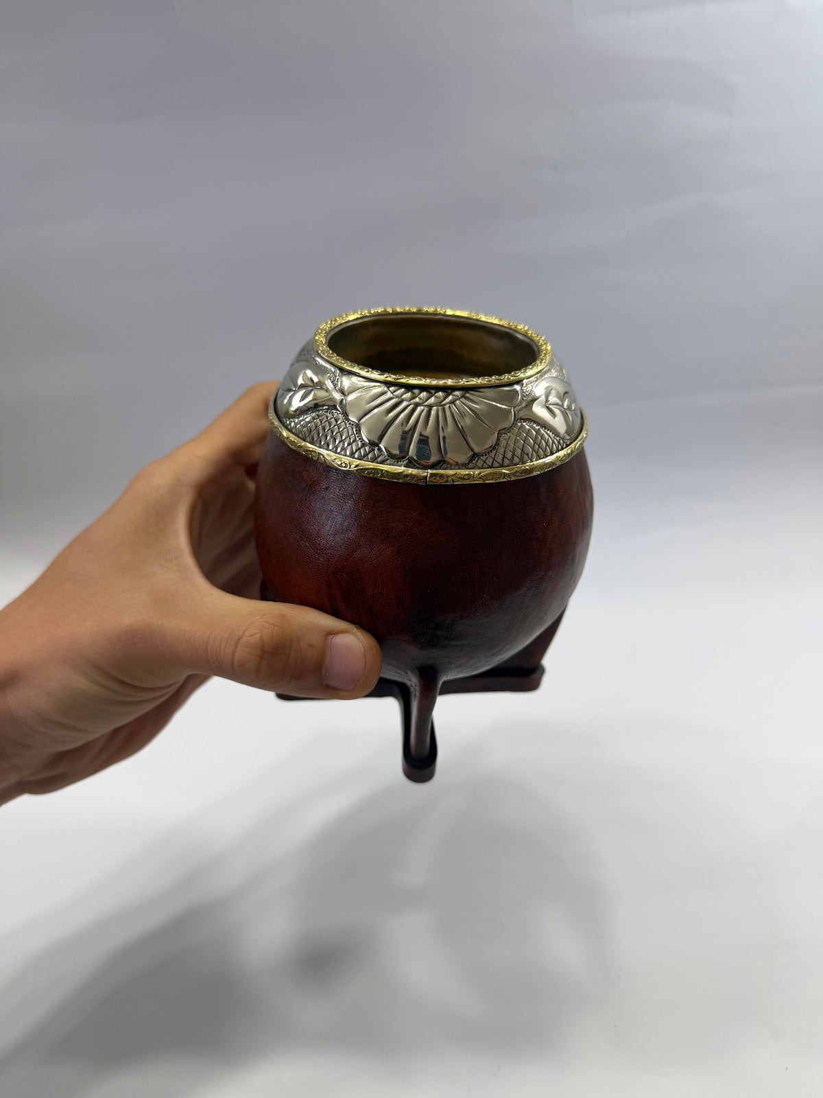 Mate Torpedo Premium Café De Calabaza Virolon Uruguayo Artesanal Al Lacre 𝗛𝗢𝗝𝗔𝗦 𝗬 𝗙𝗟𝗢𝗥 + 𝗗𝗢𝗕𝗟𝗘 𝗛𝗘𝗕𝗥𝗔 𝗗𝗘 𝗕𝗥𝗢𝗡𝗖𝗘