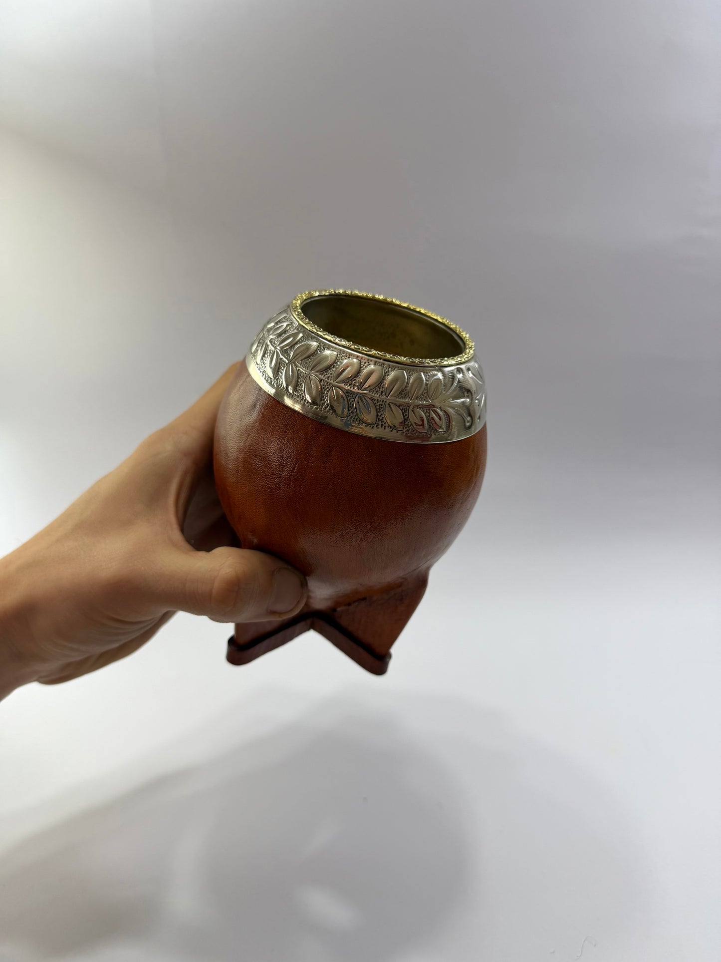 Mate Torpedo Premium Café De Calabaza Virolon Uruguayo Artesanal Al Lacre 𝗟𝗔𝗨𝗥𝗘𝗟 + 𝗛𝗘𝗕𝗥𝗔 𝗗𝗘 𝗕𝗥𝗢𝗡𝗖𝗘