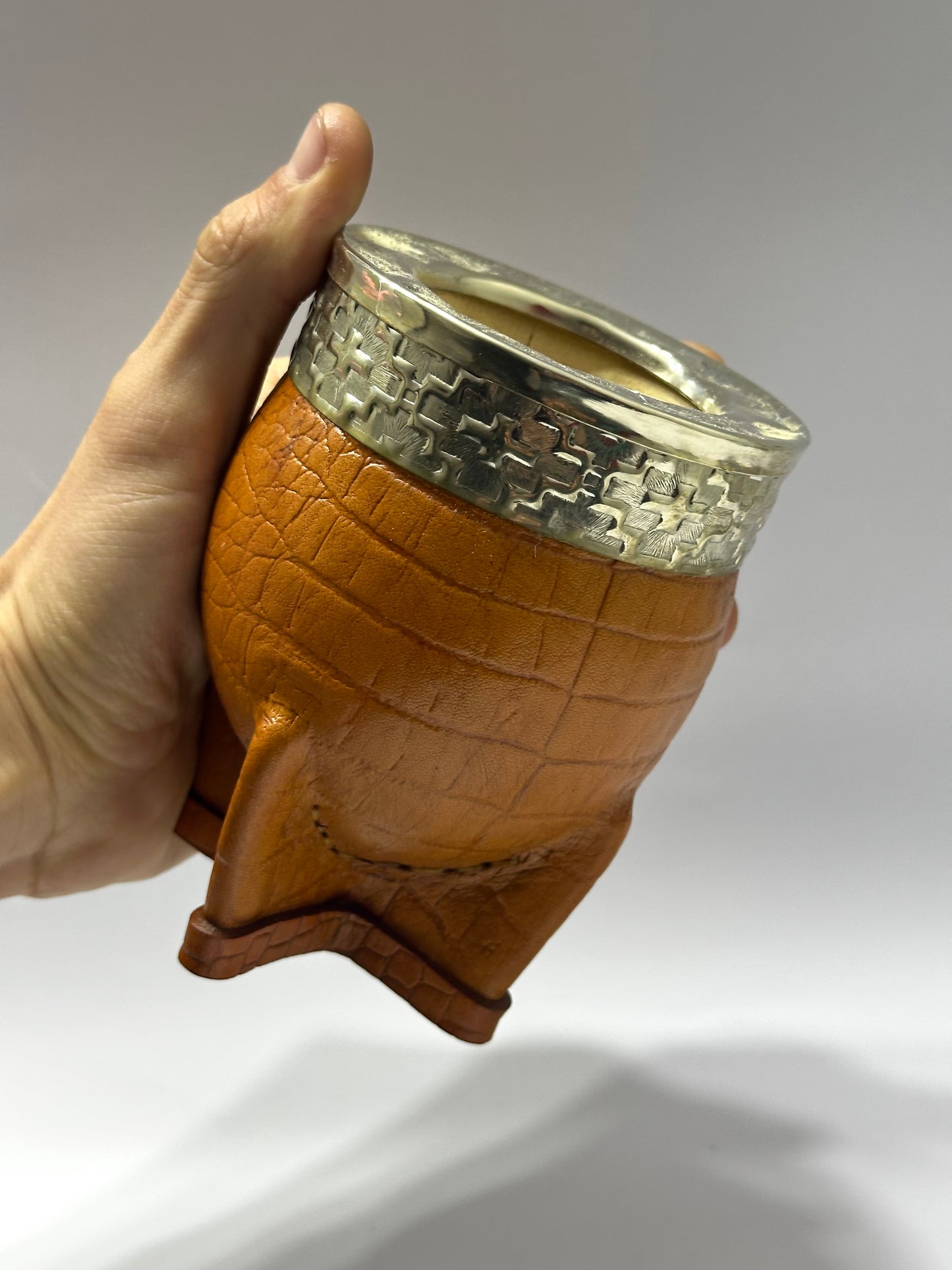 Mate Imperial Cuero Croco Café