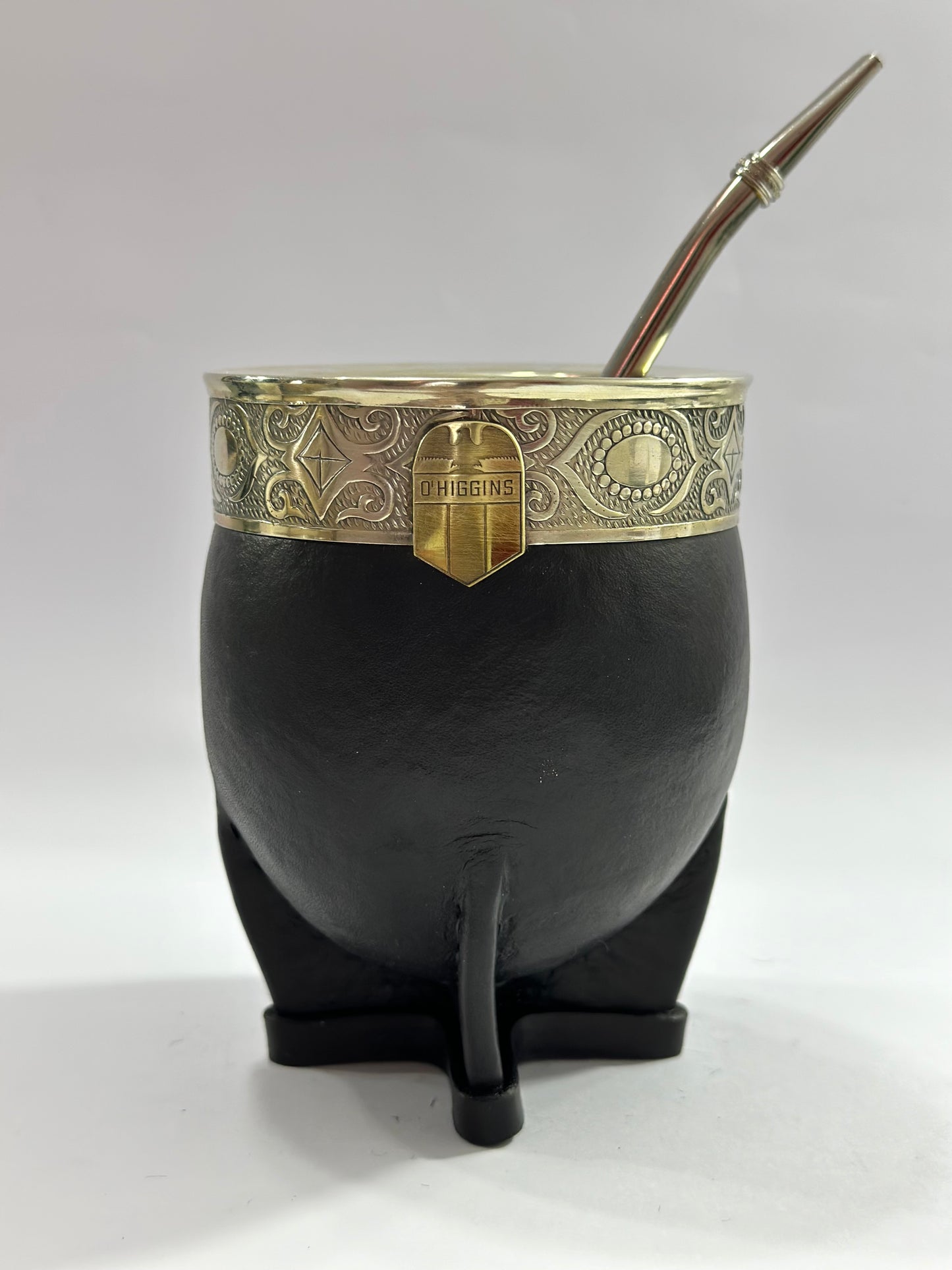 Mate Imperial De Calabaza O’Higgins De Rancagua + Bombilla de Acero Tradicional