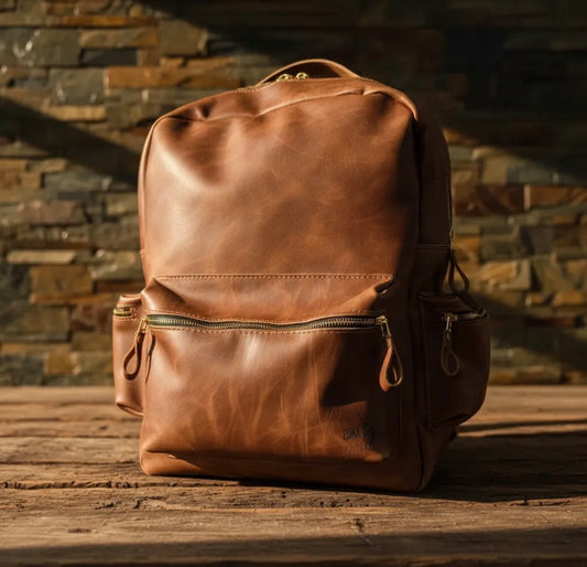 Mochila de Cuero Urbana Zona Gaucha