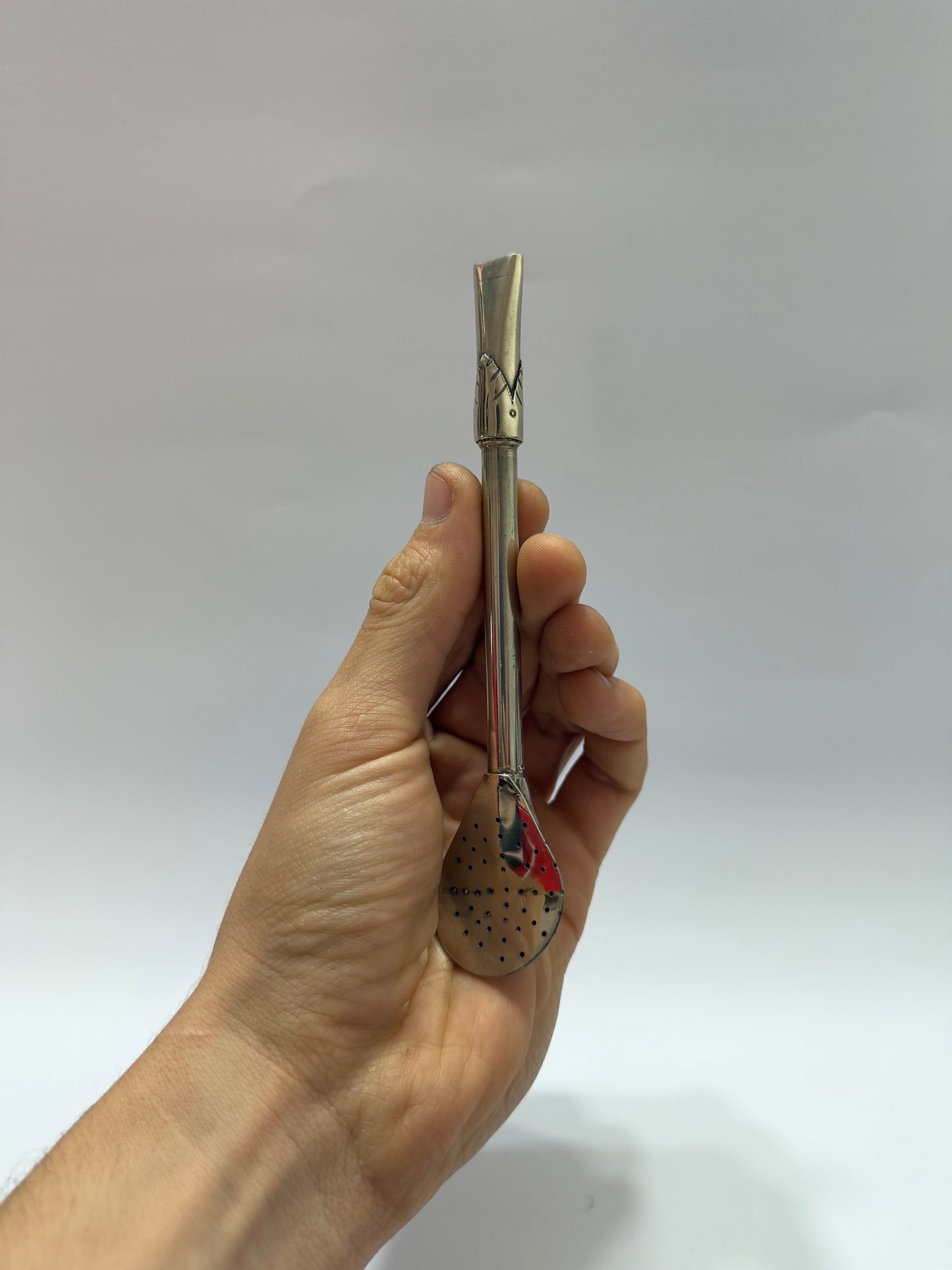 Bombilla Alpaca Coronada Filtro Uruguayo XL