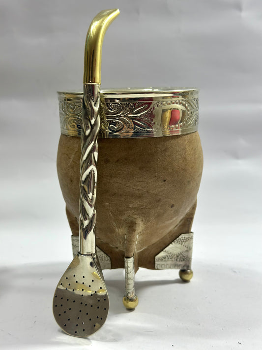 Mate Imperial Premium Cuero Crudo Diseño #2